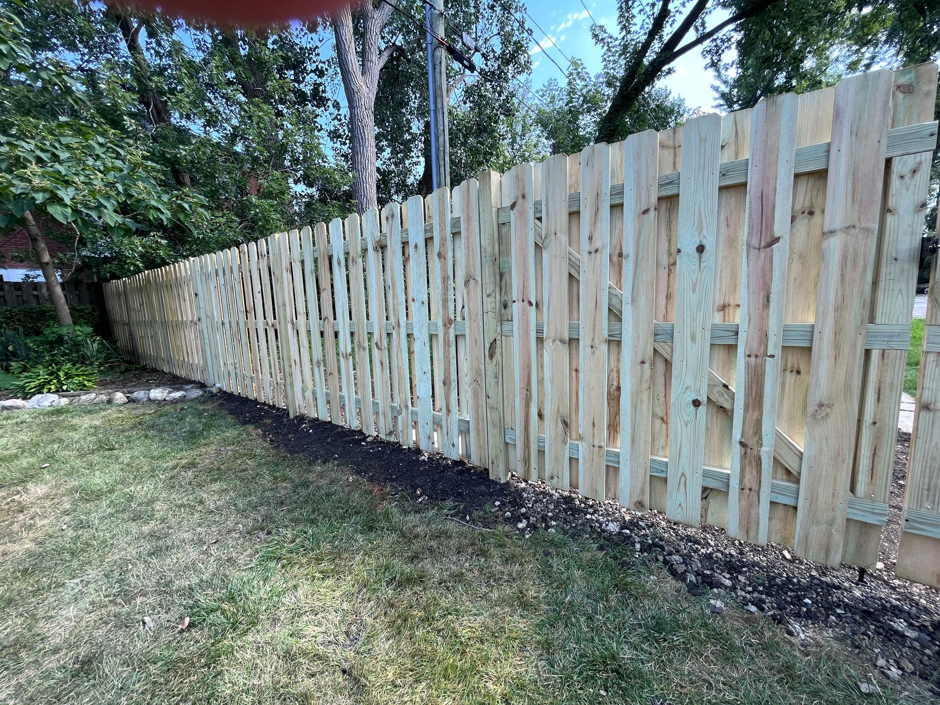 pressure treated pine fence installation illinois