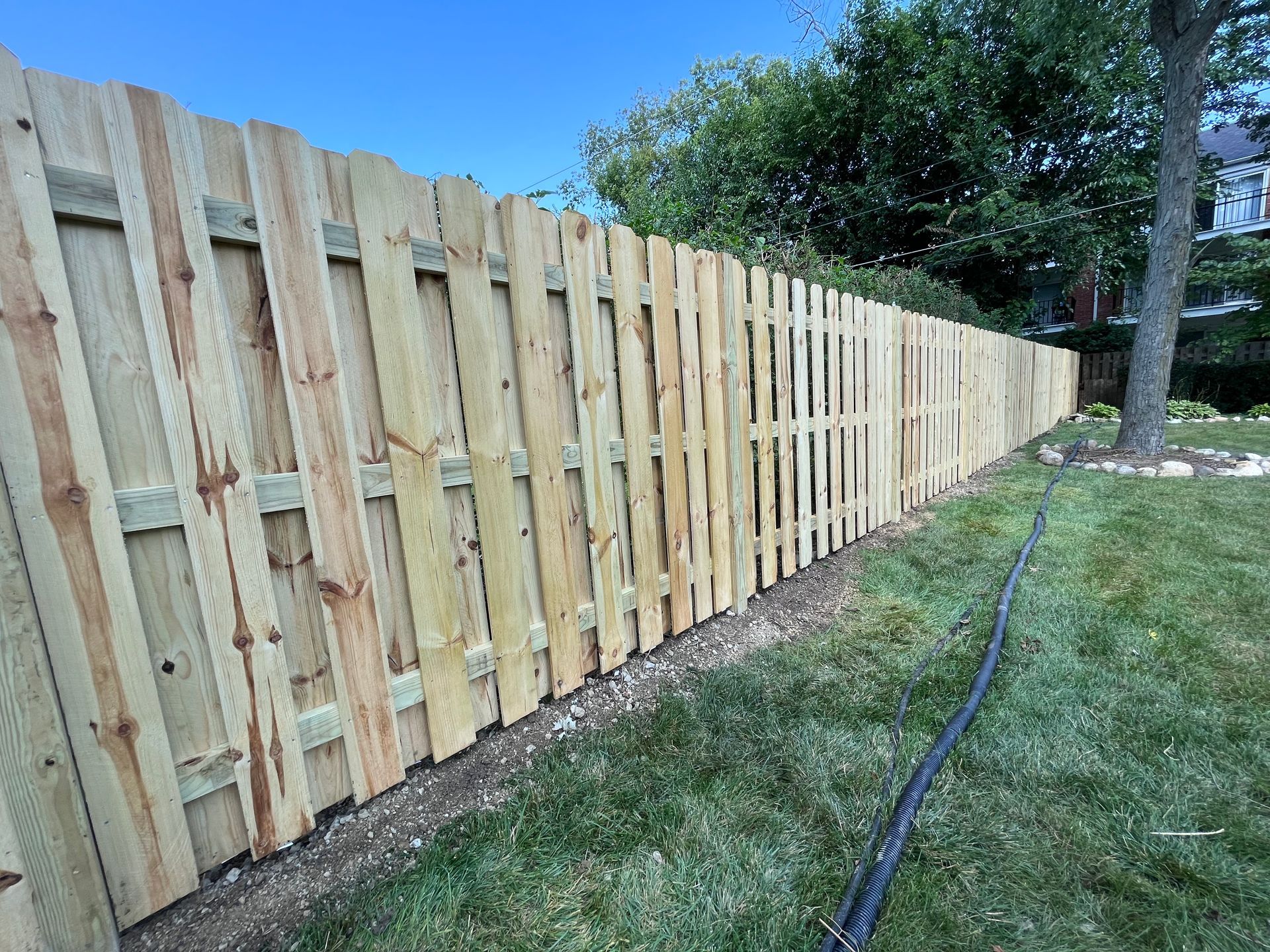pressure treated pine fence installation illinois