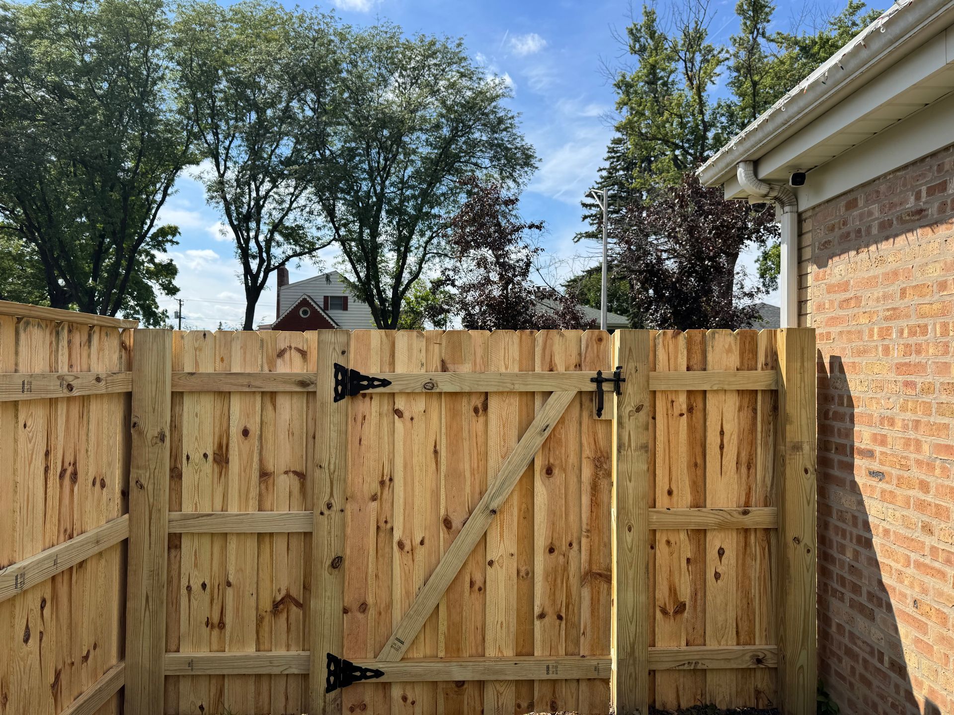 treated pine fence installation Illinois