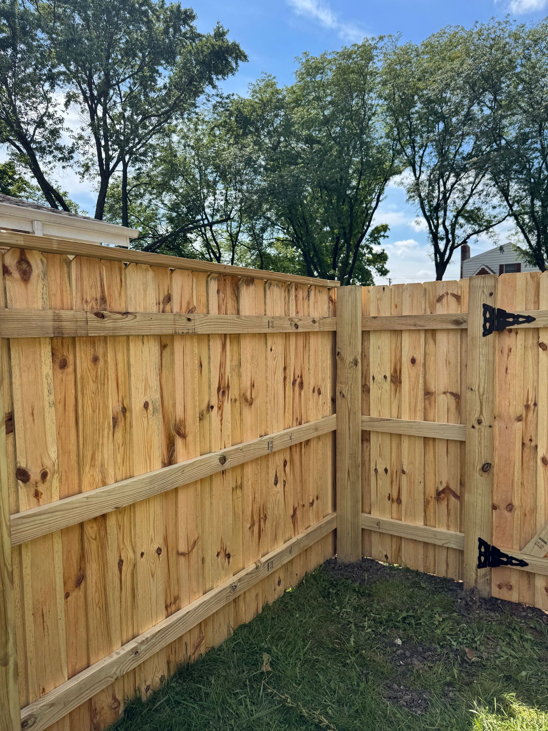 treated pine fence installation Illinois