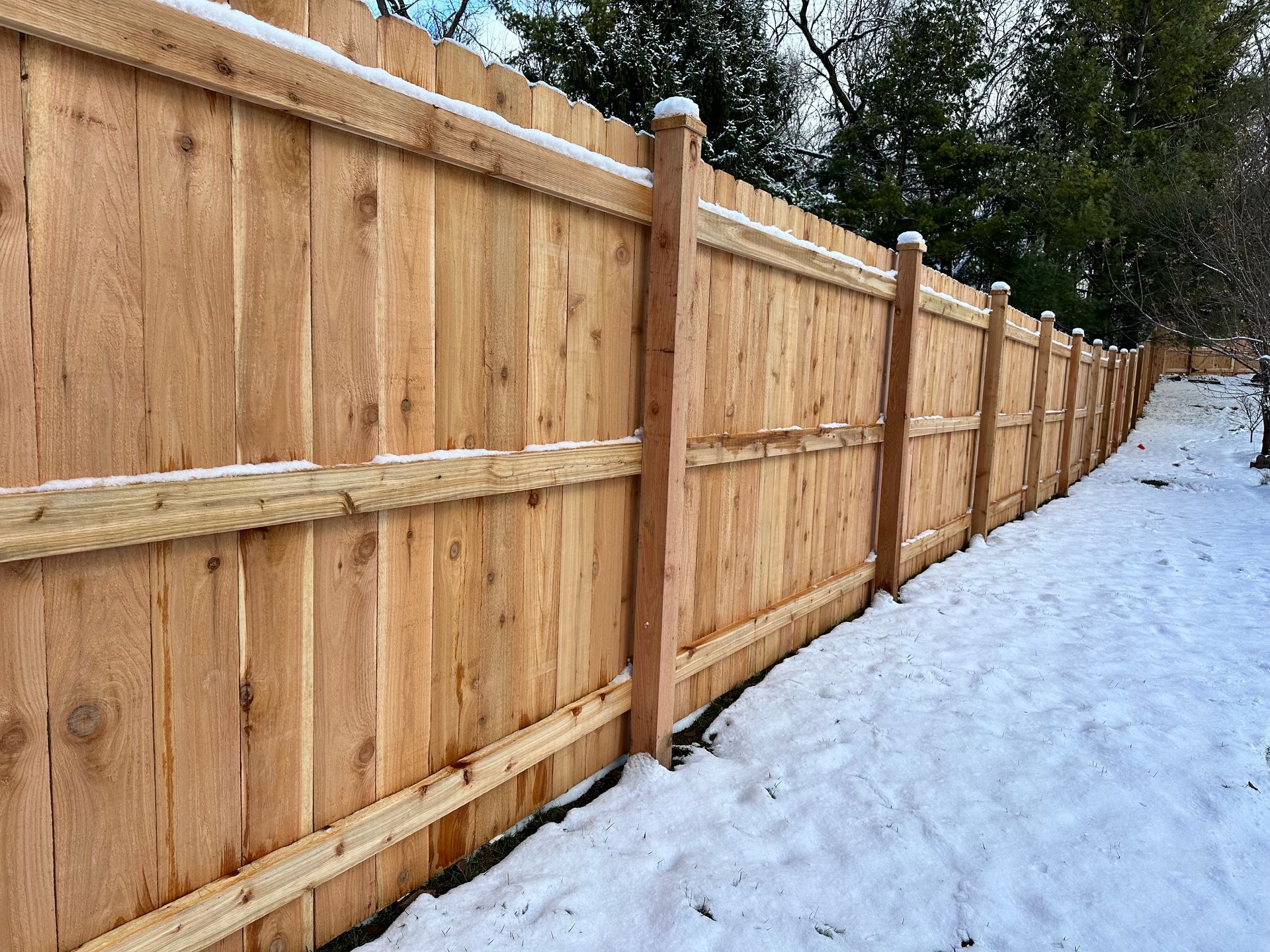 cedar privacy fence installation Illinois