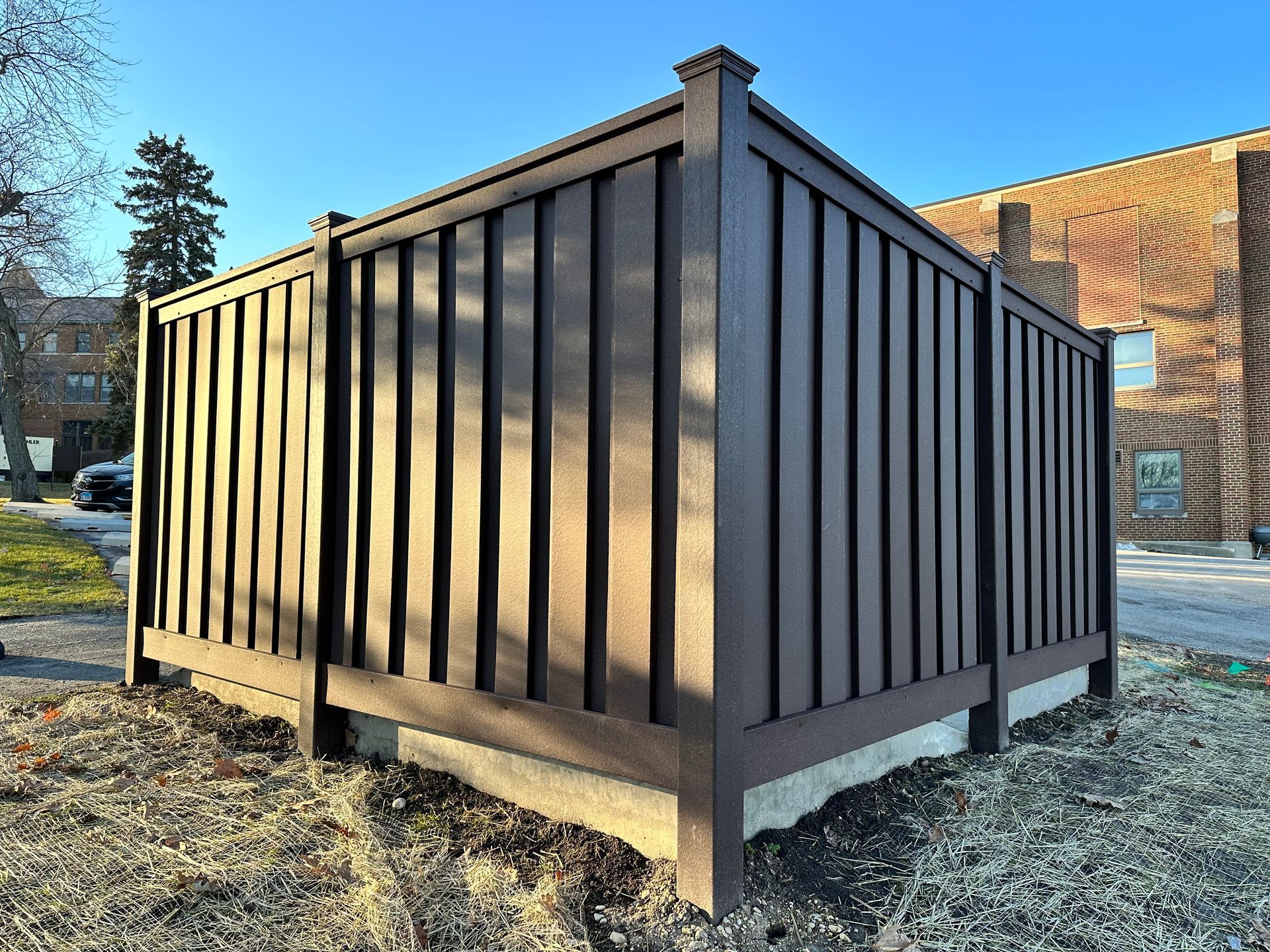 Commercial Composite Fence Installation Illinois