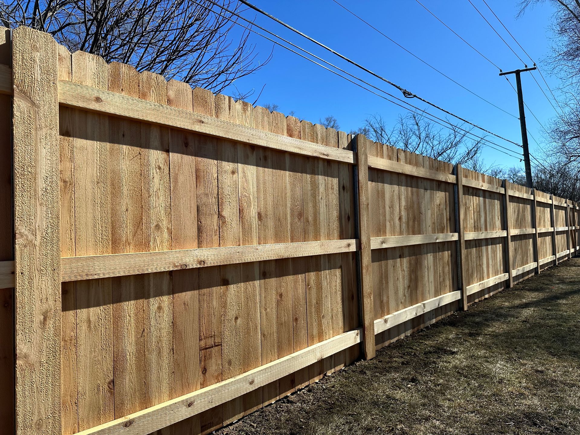 cedar fence installation Illinois