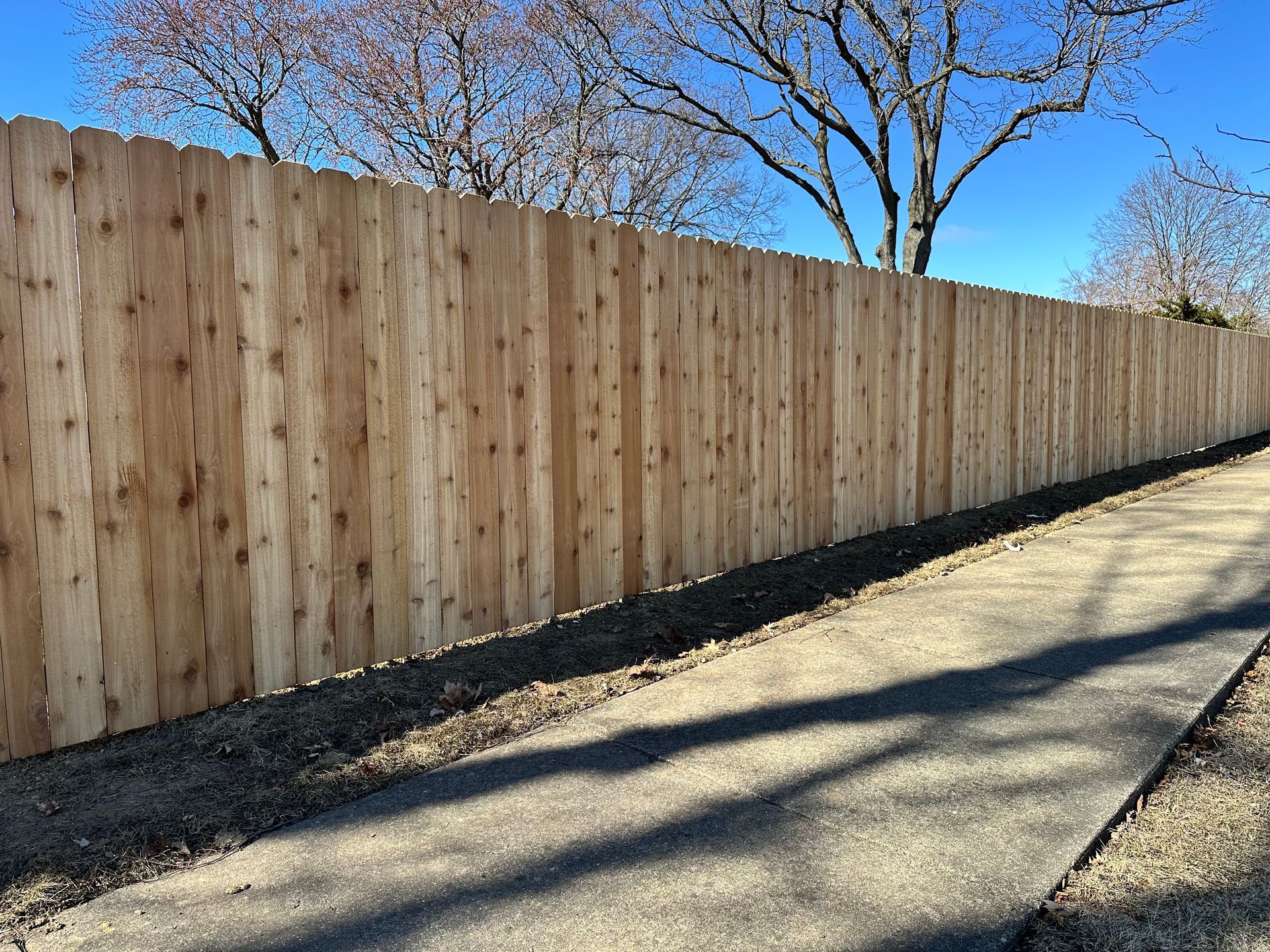 cedar fence installation Illinois