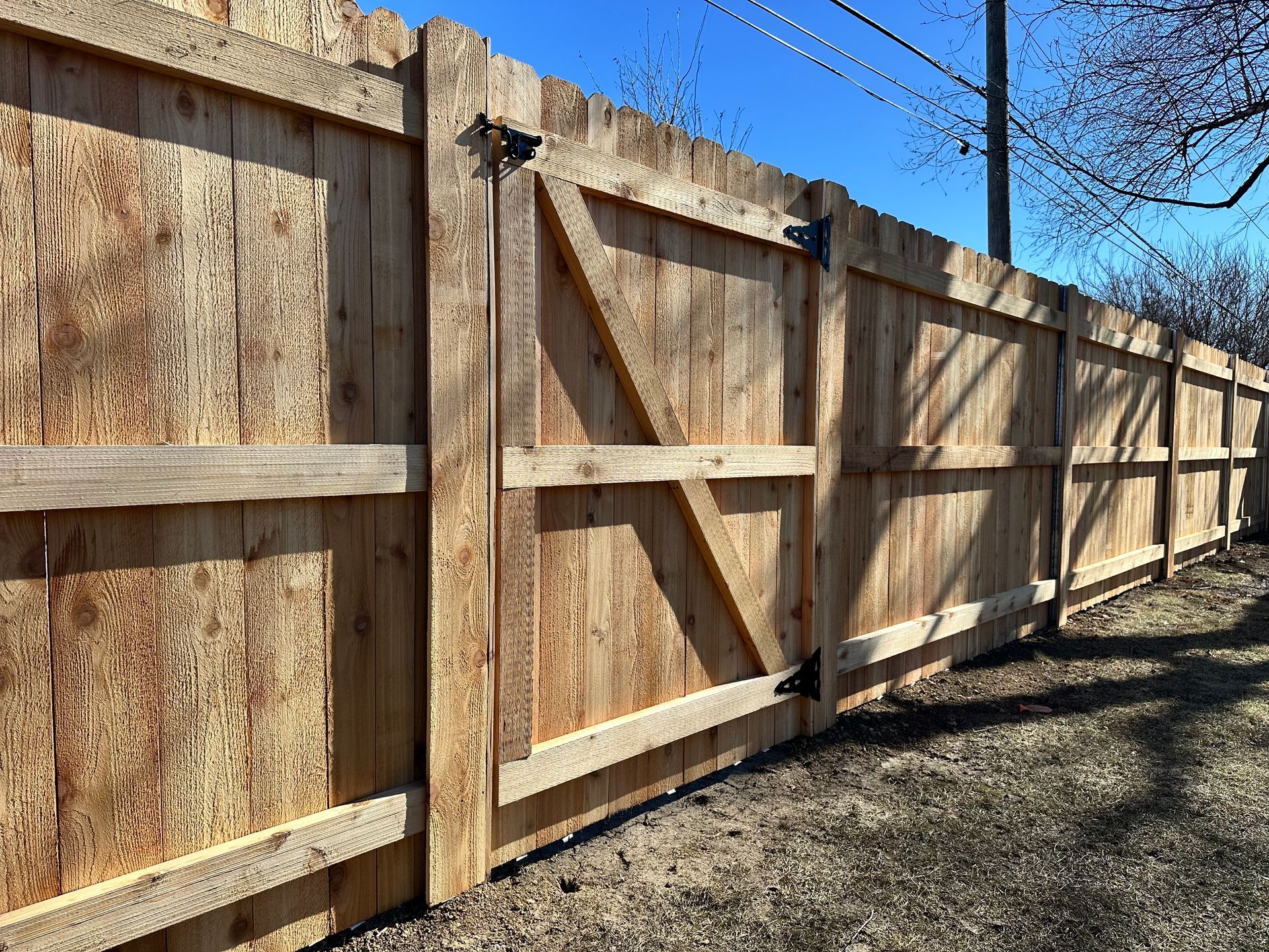 cedar fence installation Illinois