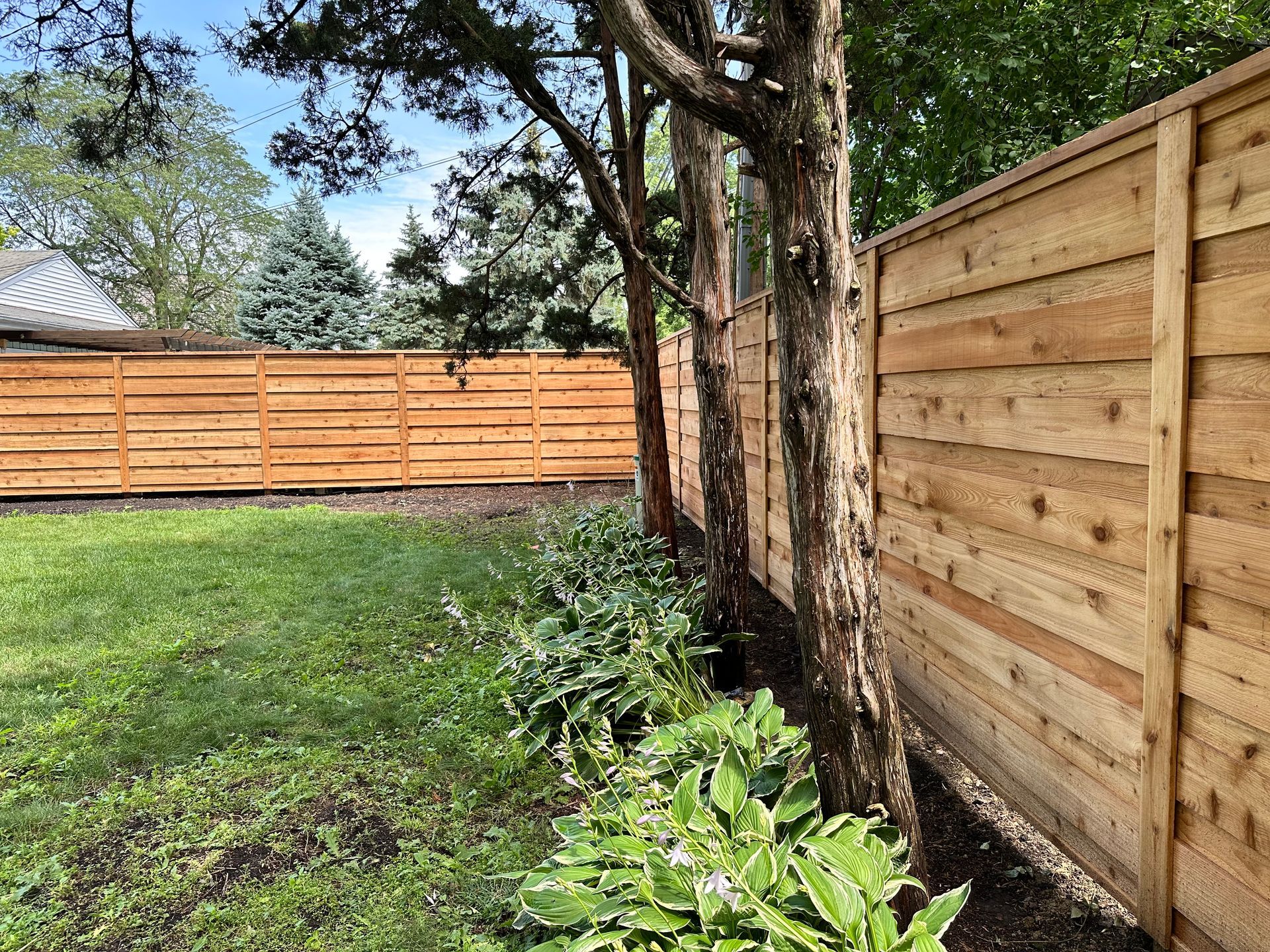 cedar fence installation Illinois