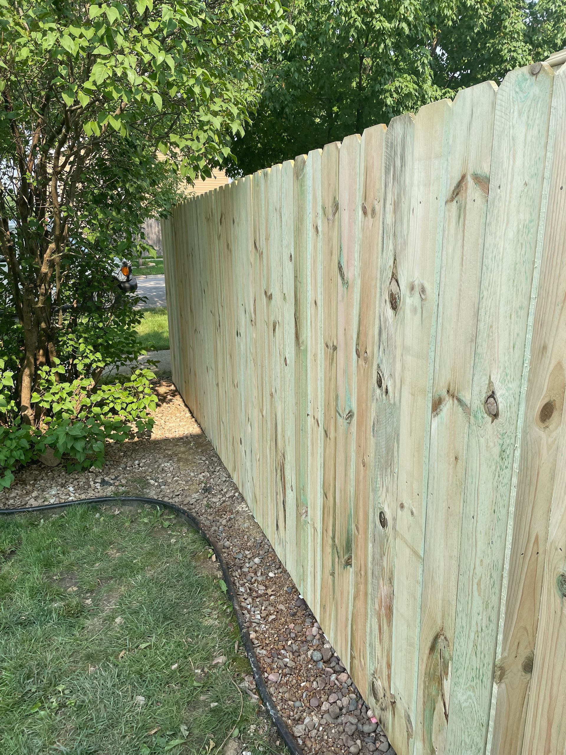 pressure treated pine fence installation illinois