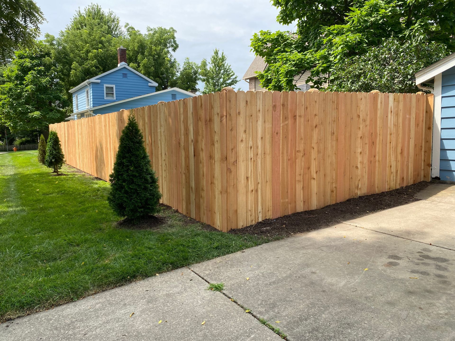 cedar privacy fence installation Illinois
