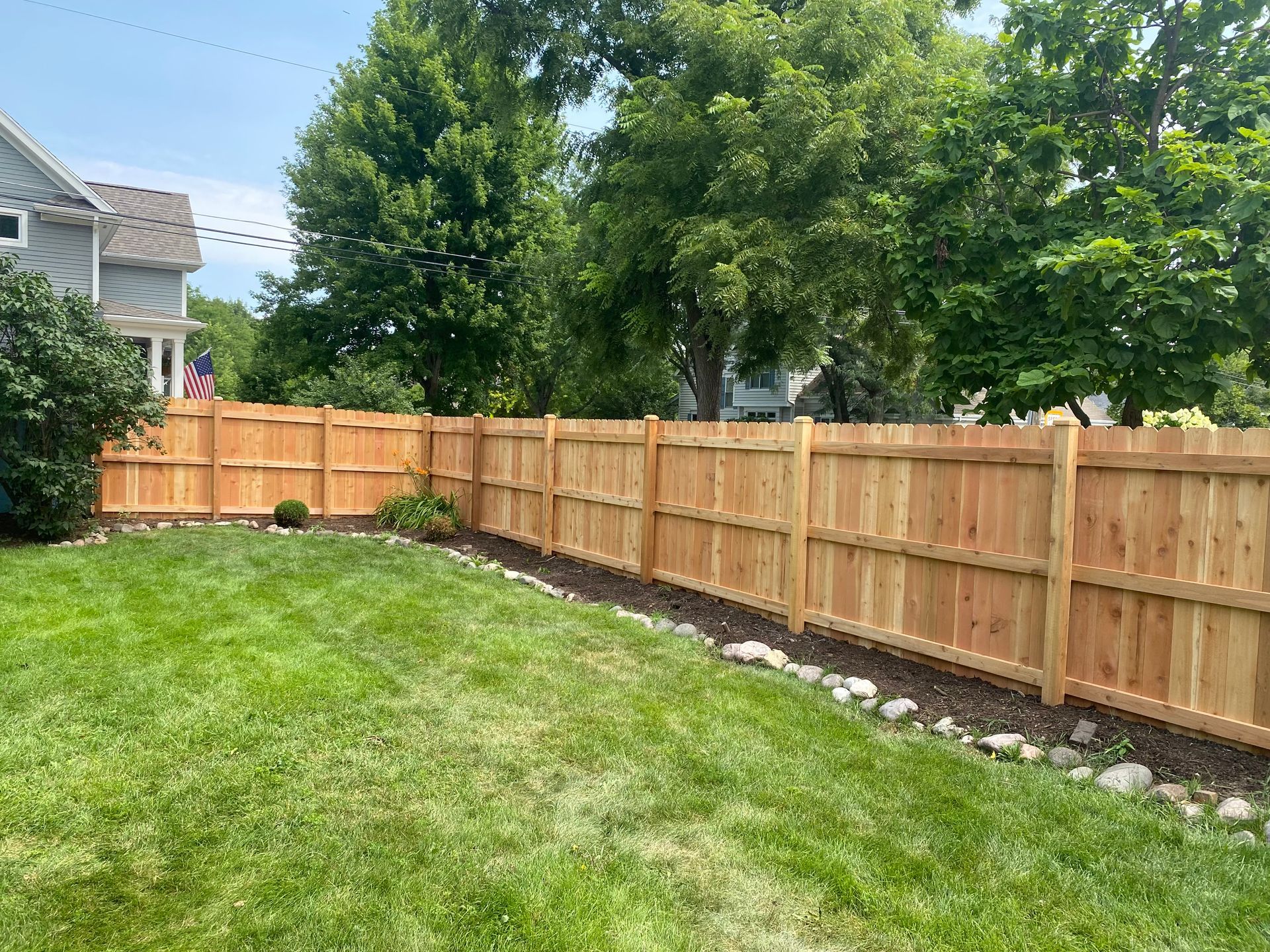 cedar privacy fence installation Illinois
