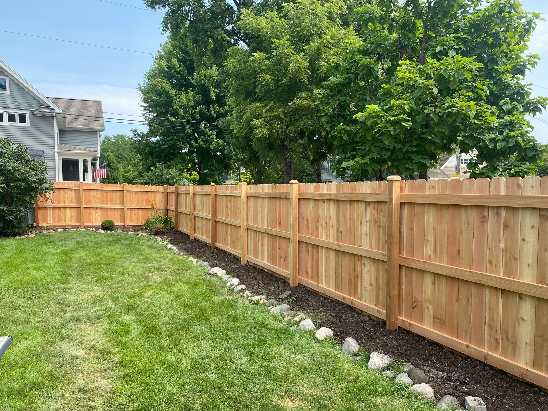 cedar privacy fence installation Illinois