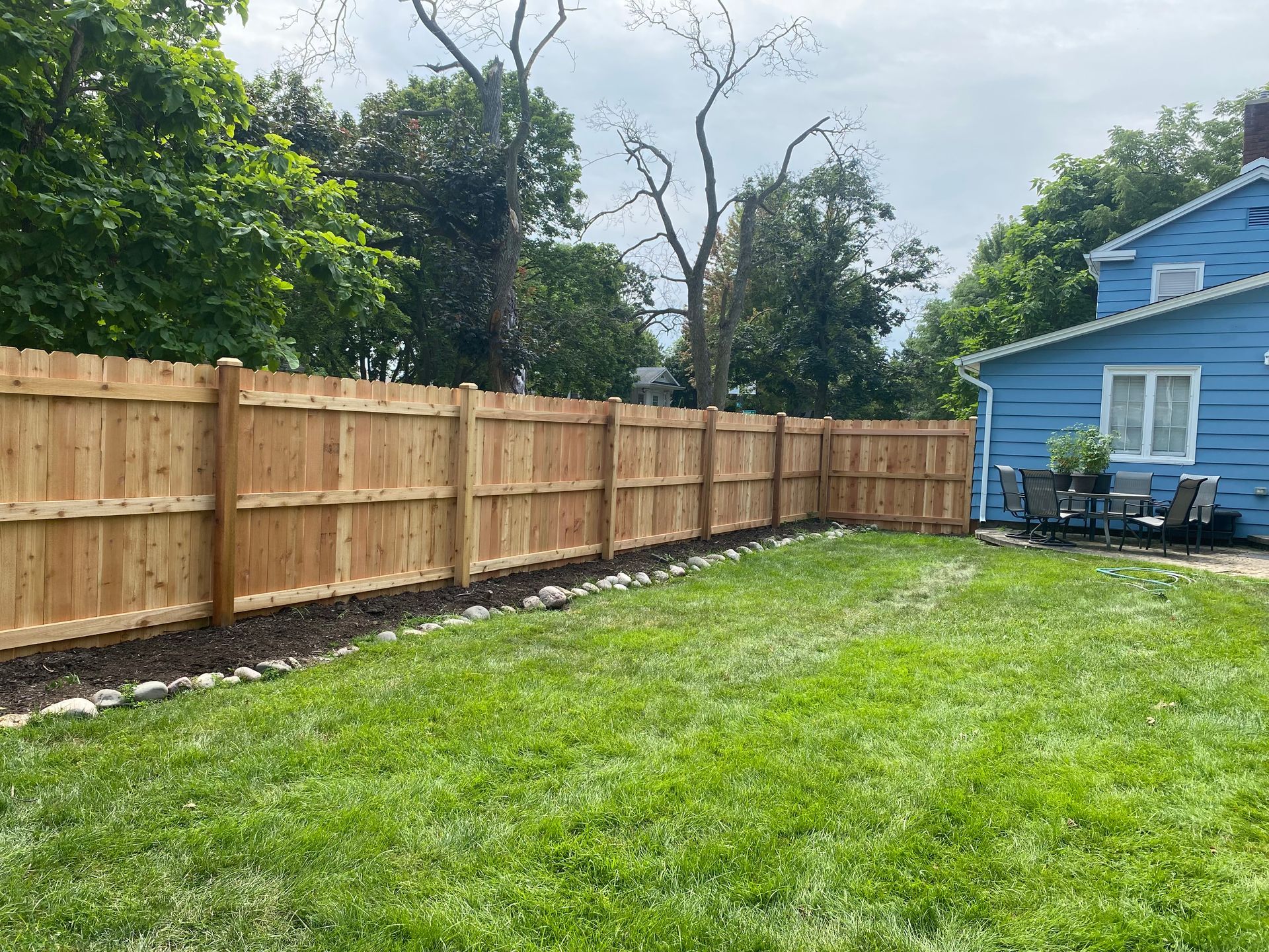 cedar privacy fence installation Illinois