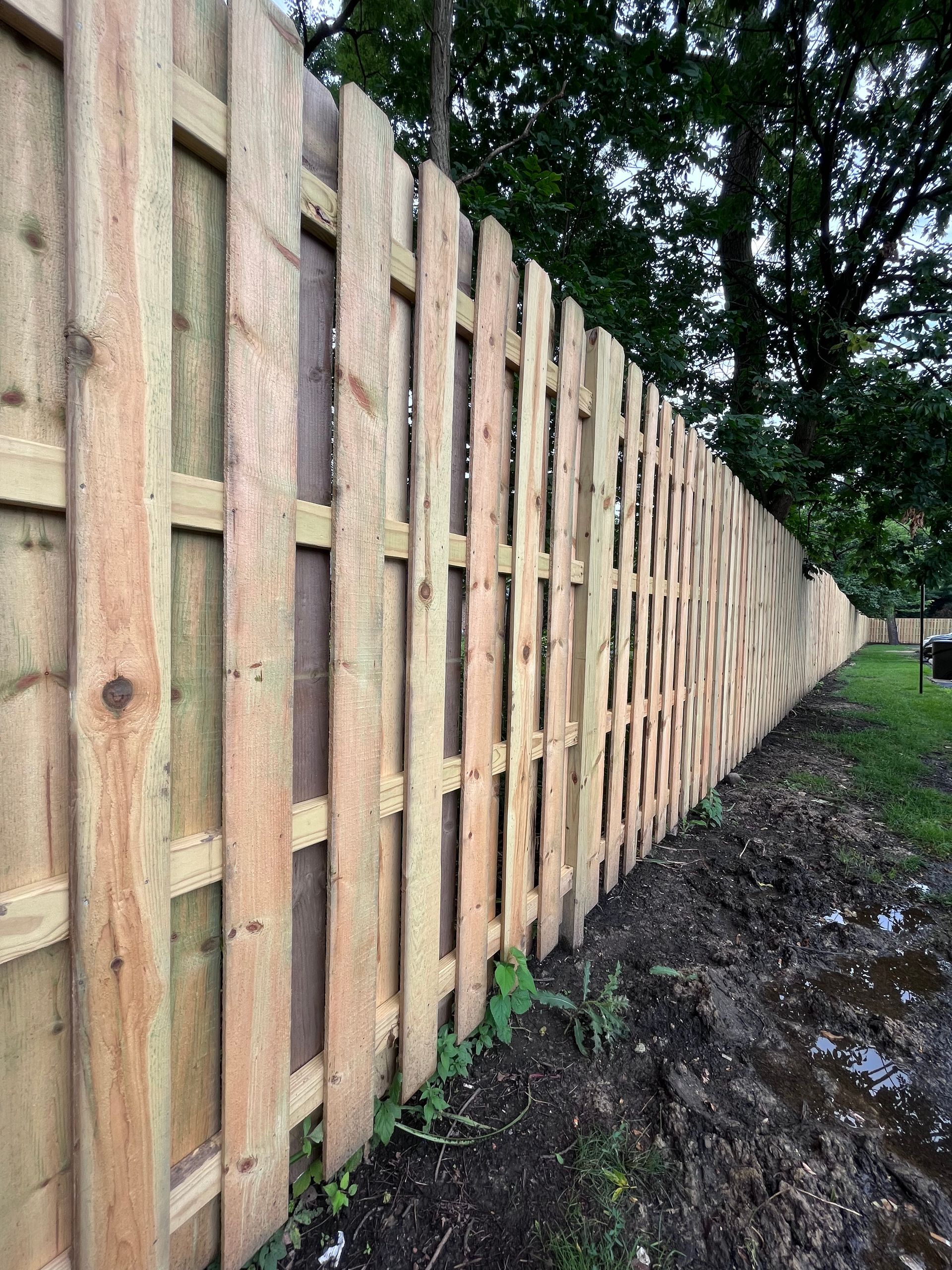 pressure treated pine fence installation illinois