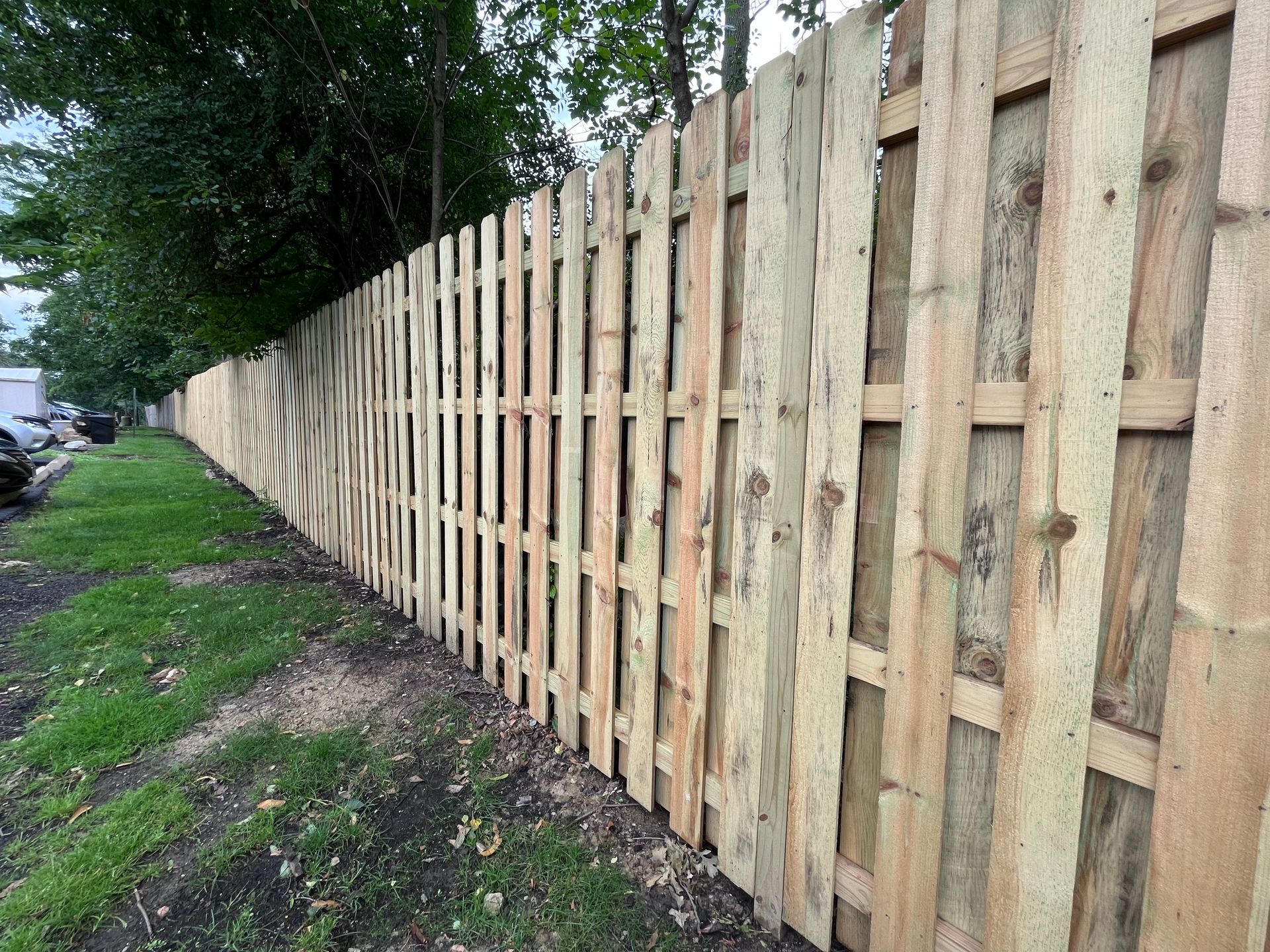 pressure treated pine fence installation illinois
