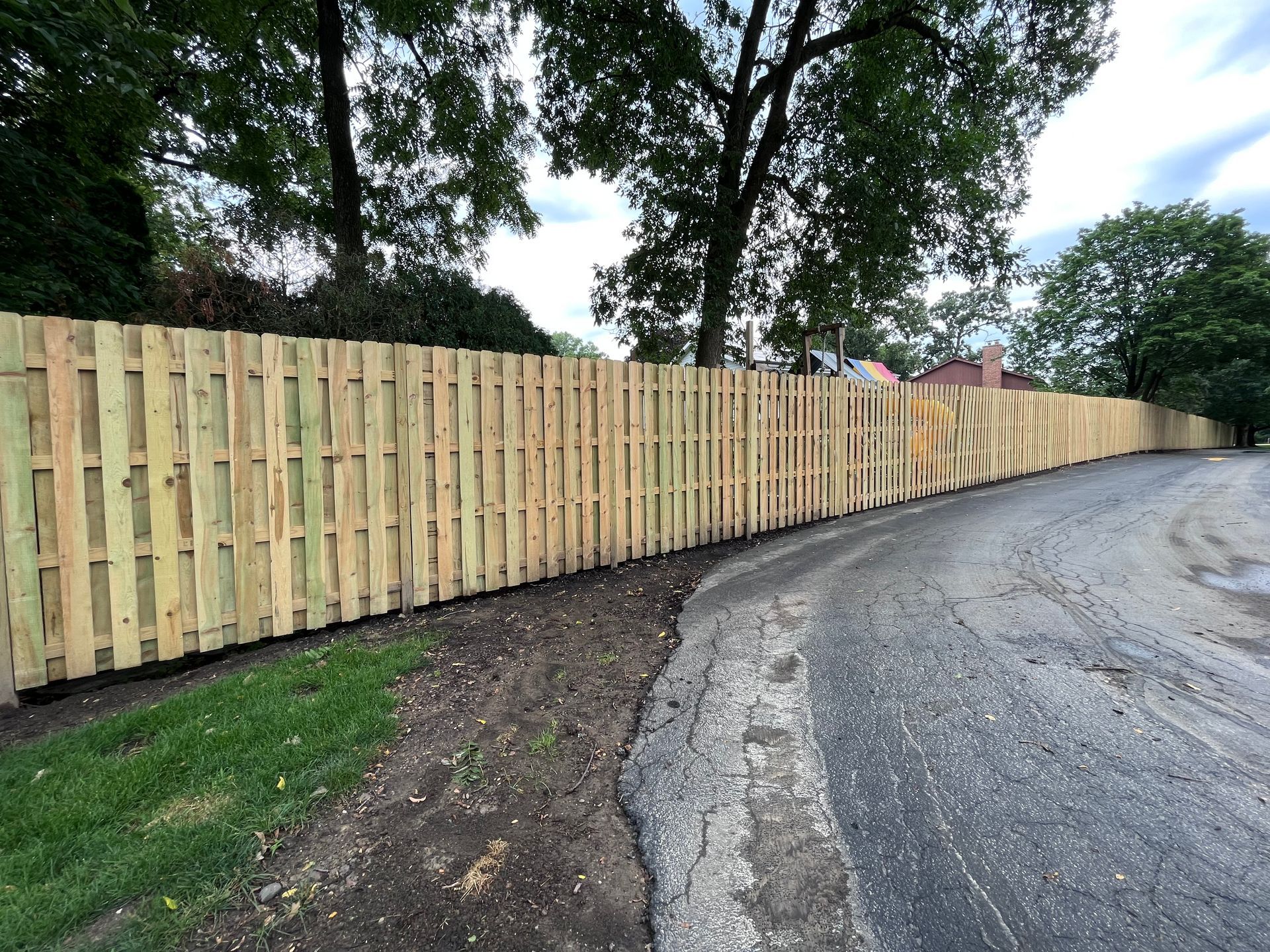 pressure treated pine fence installation illinois