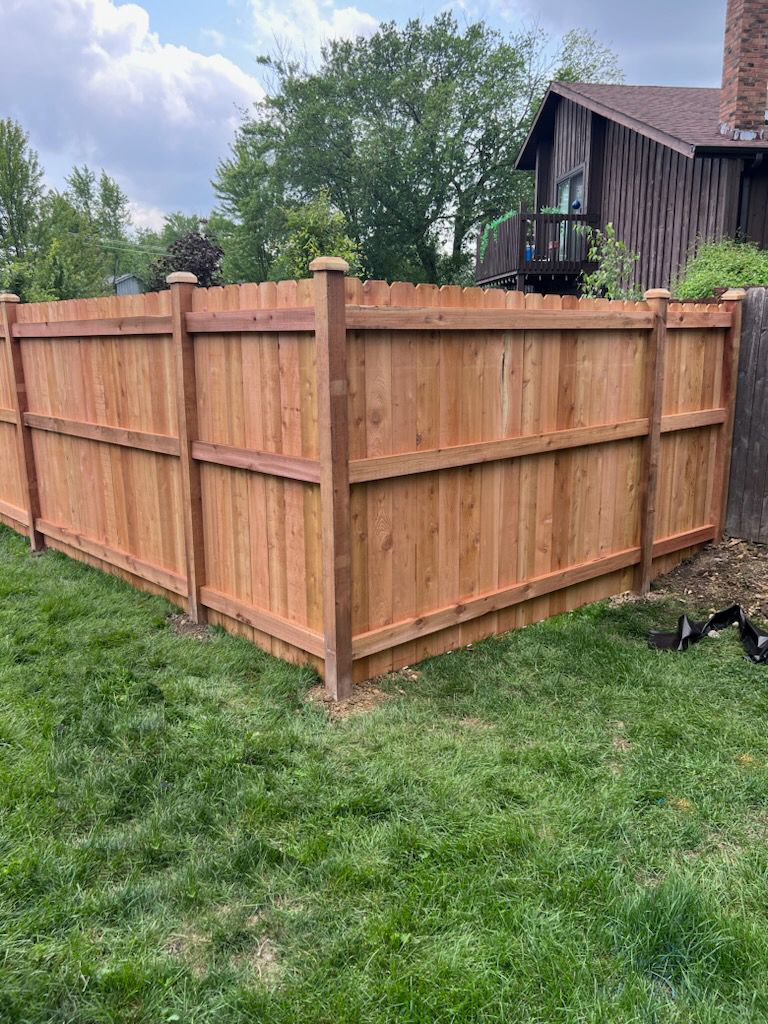 cedar fence installation illinois