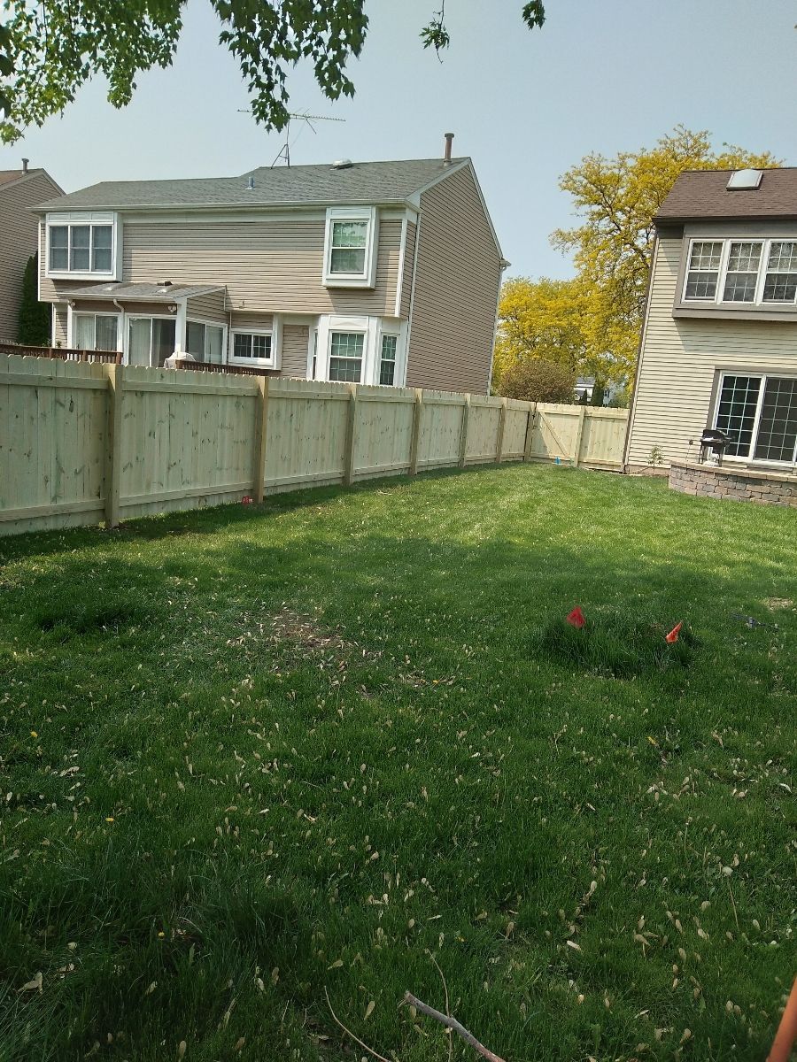 pressure treated pine fence installation illinois
