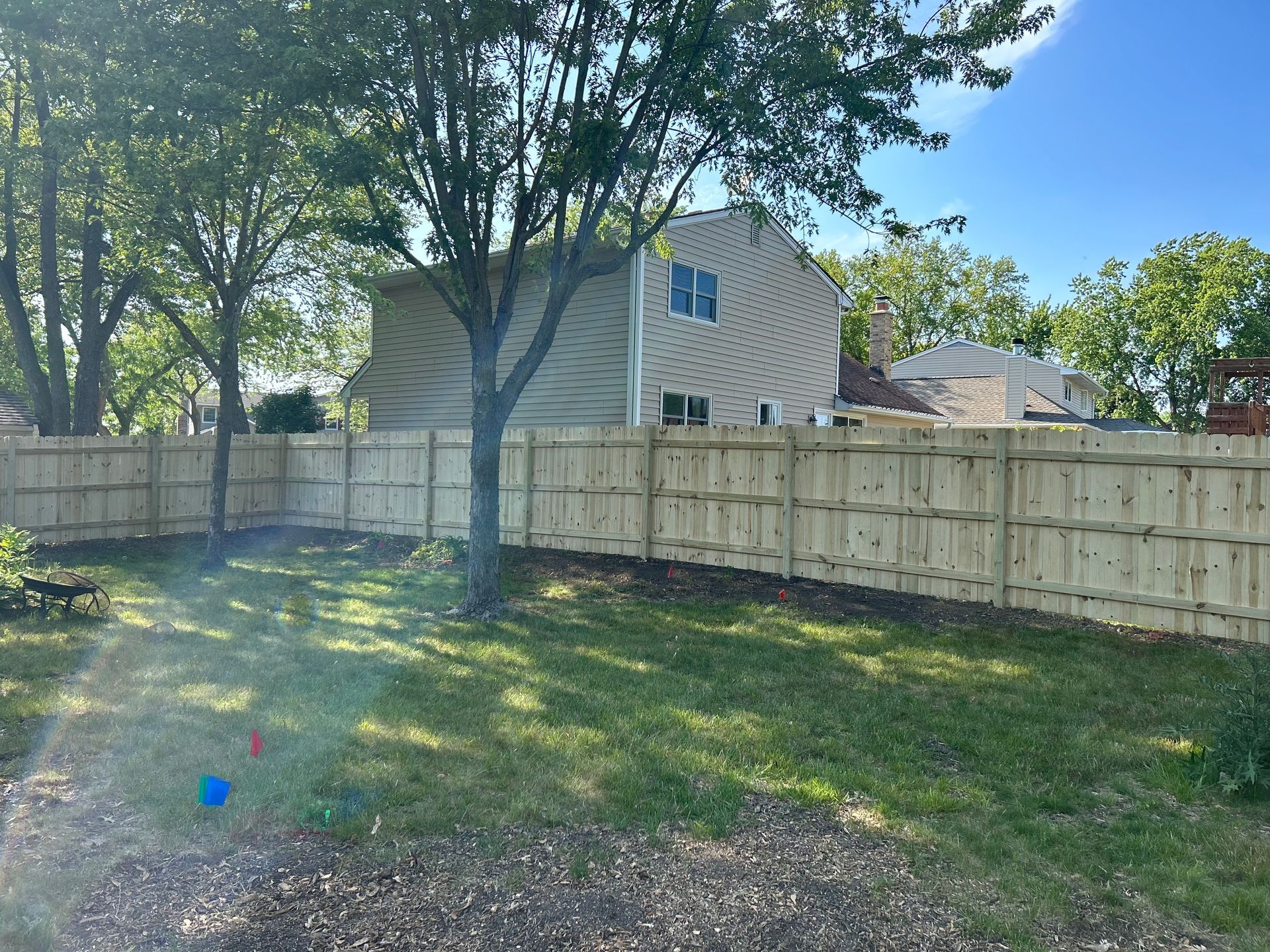 pressure treated pine fence installation illinois