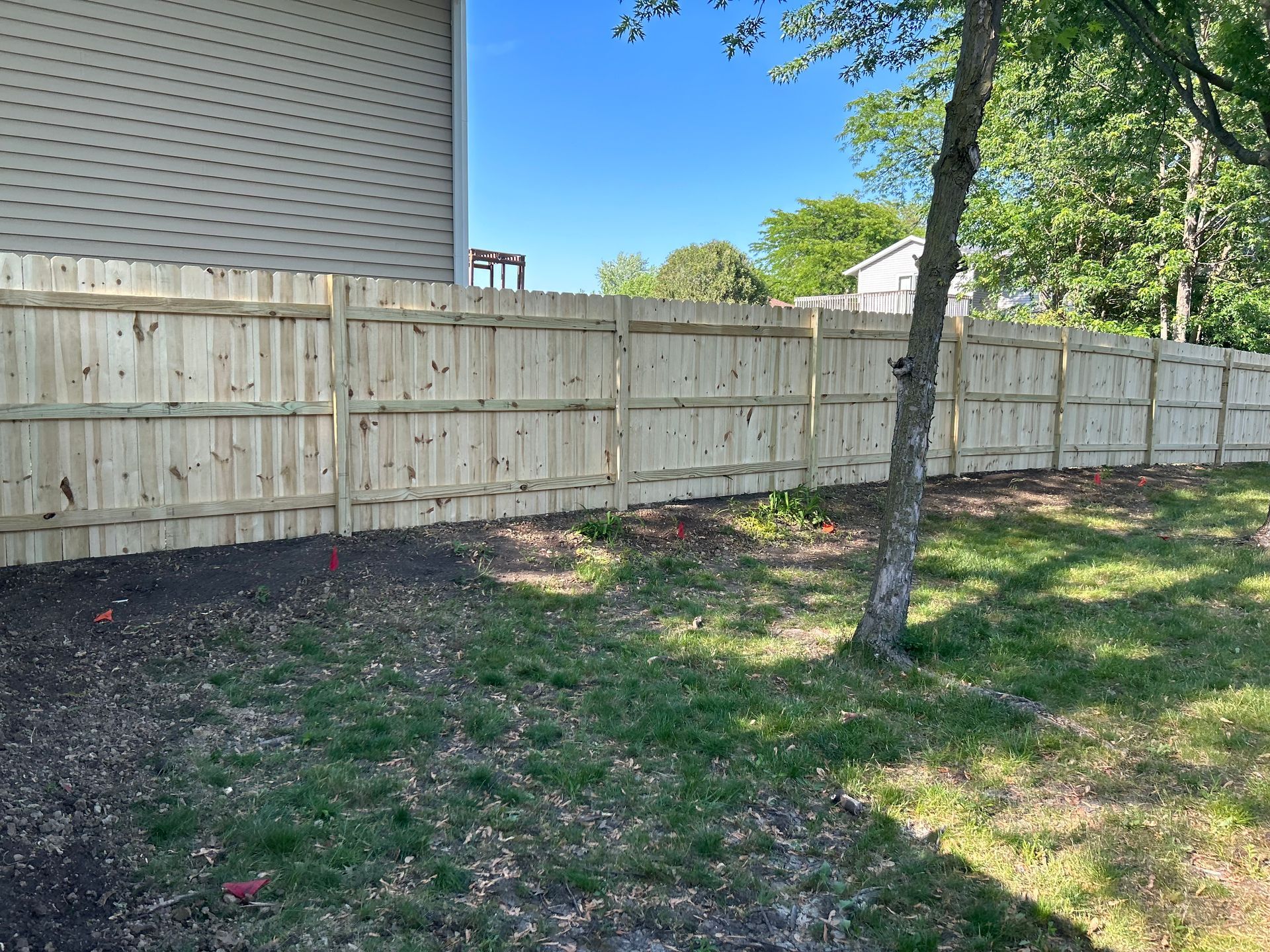 pressure treated pine fence installation illinois