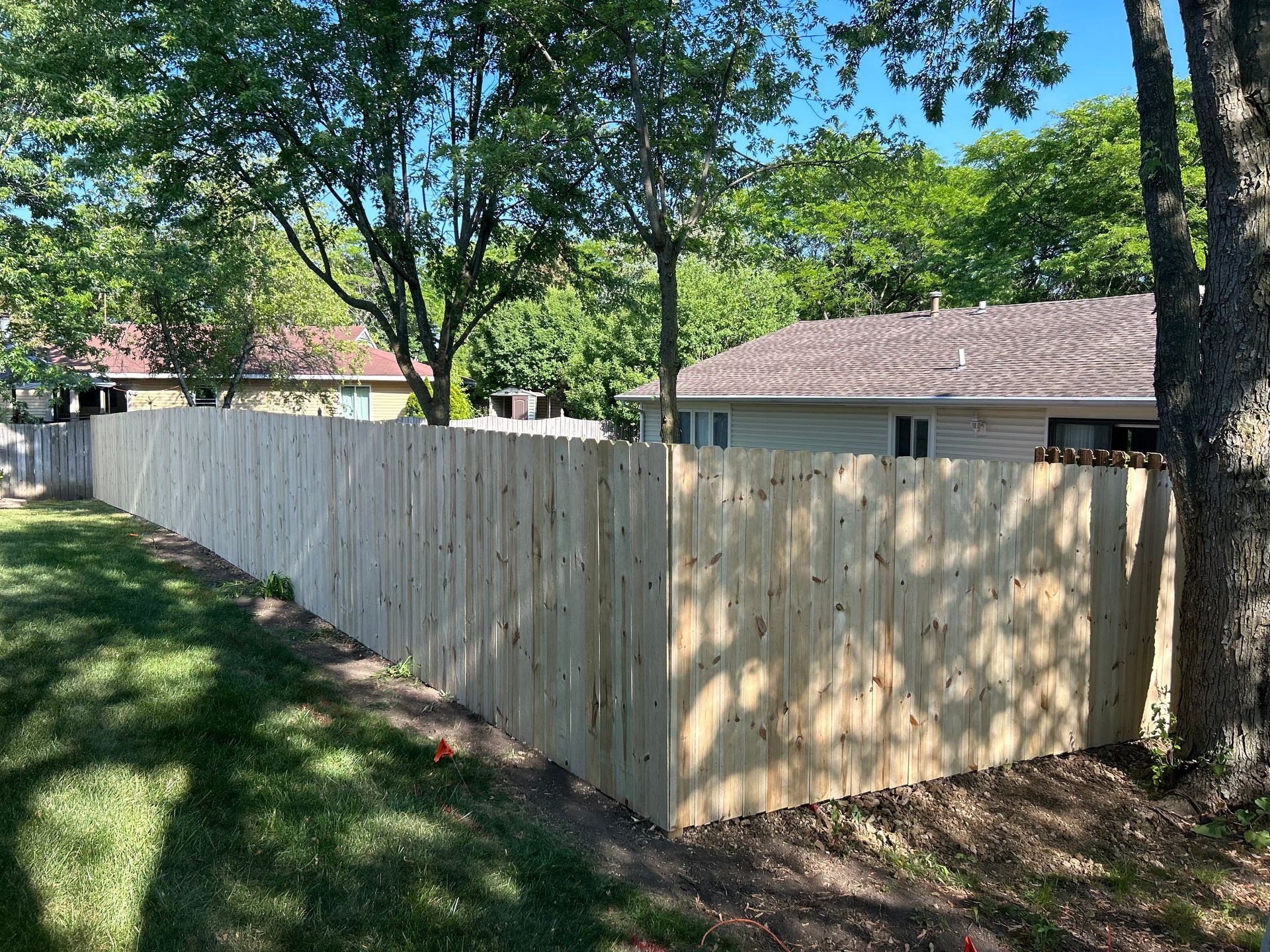 pressure treated pine fence installation illinois