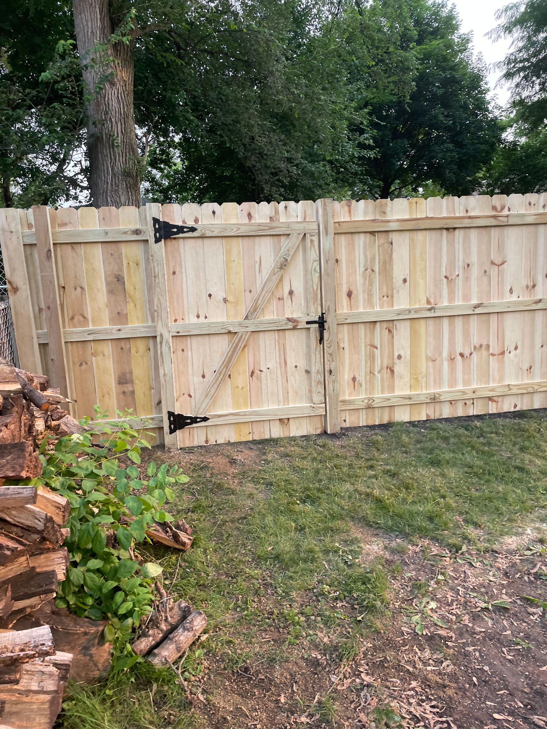pressure treated pine fence installation illinois