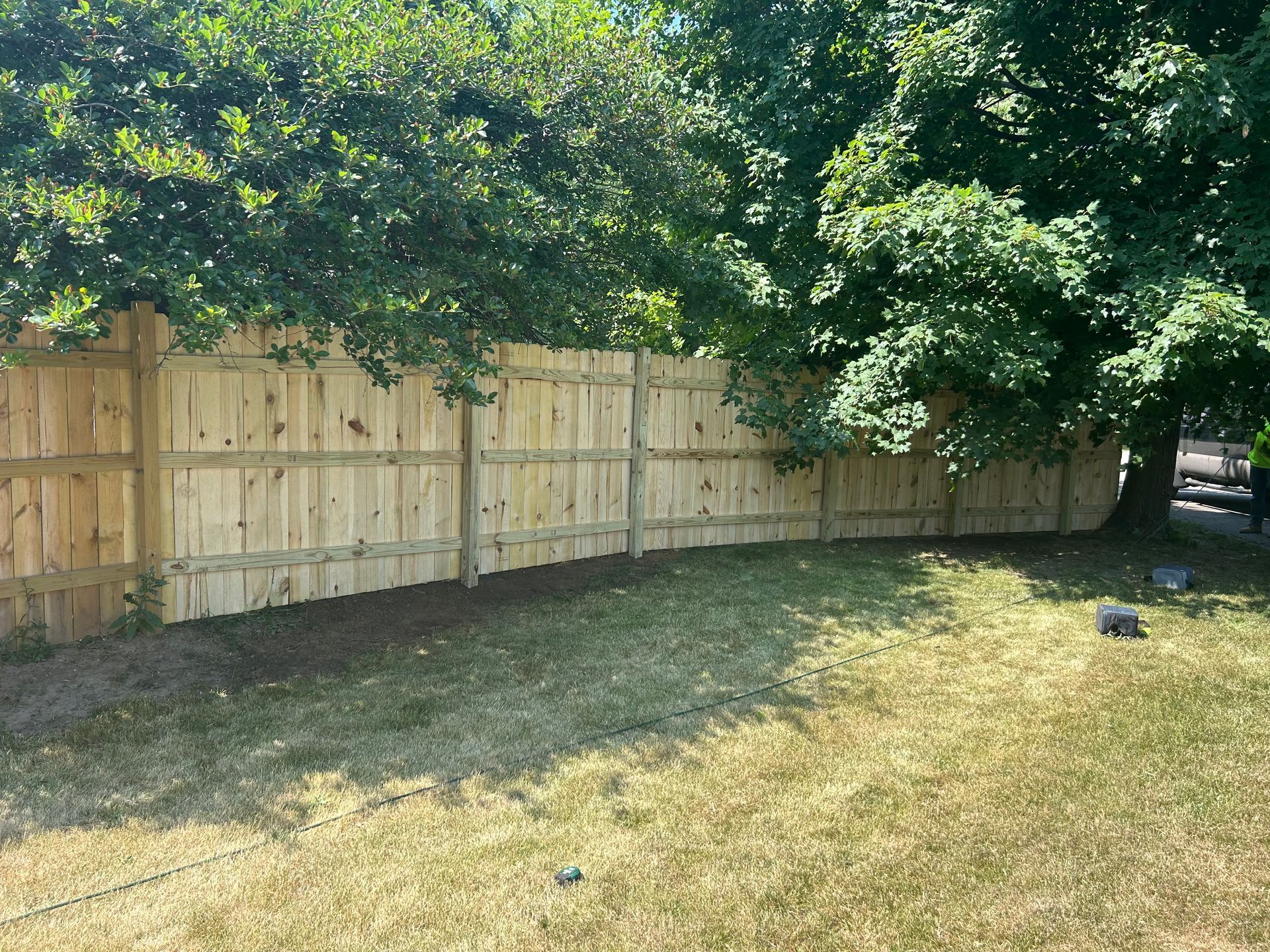 treated pine fence installation illinois