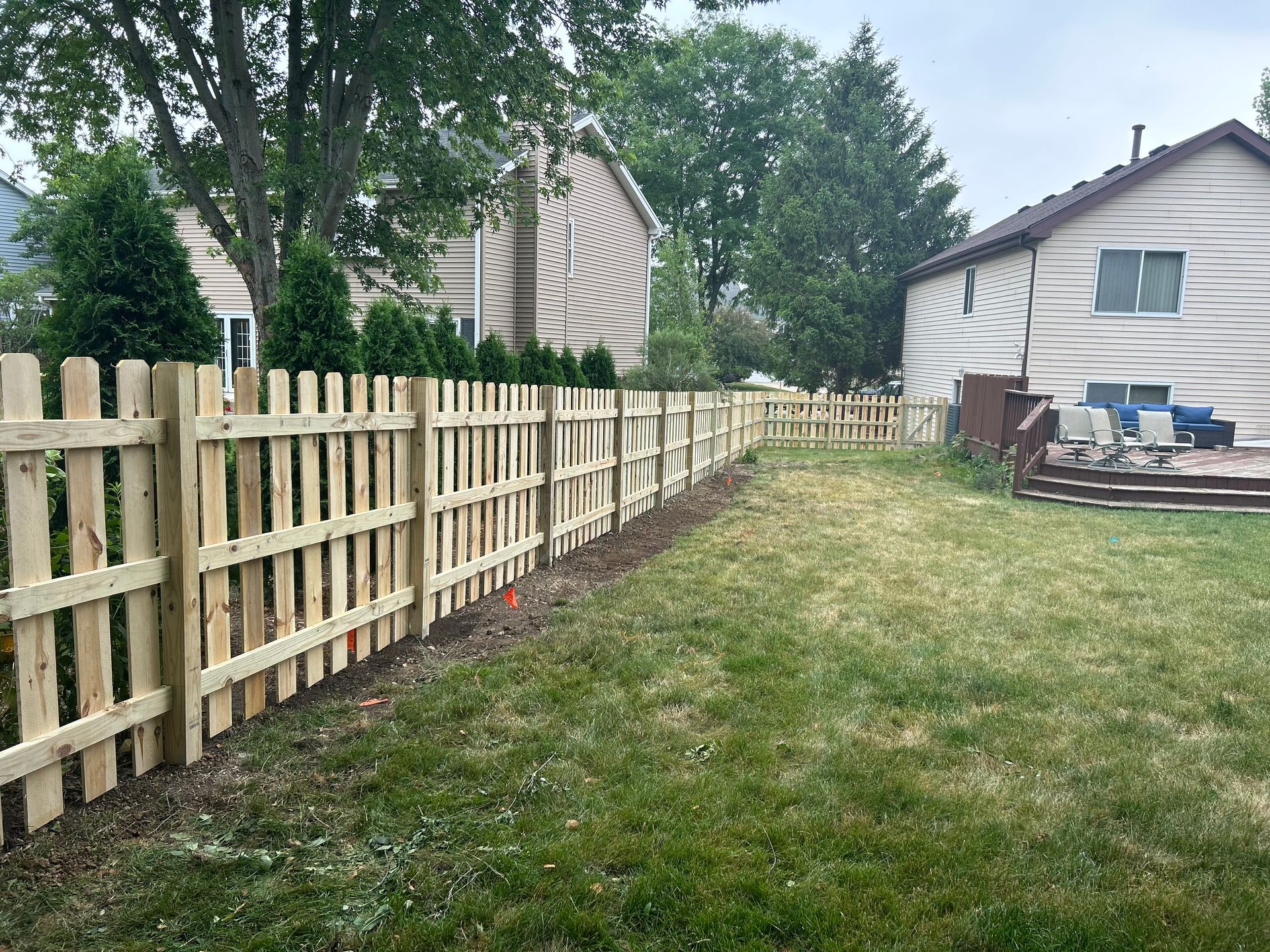pressure treated pine fence installation illinois