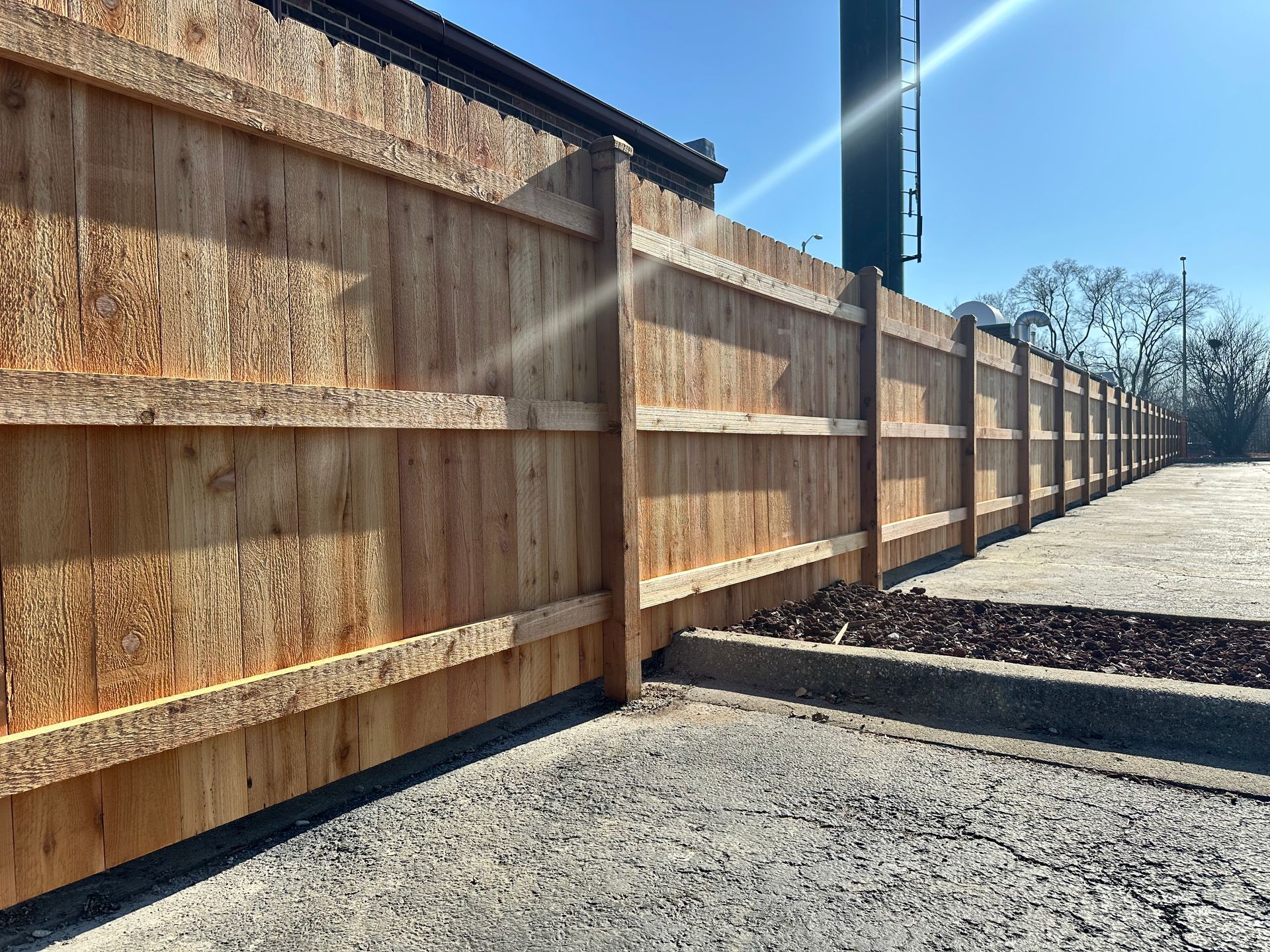 cedar fence installation Illinois