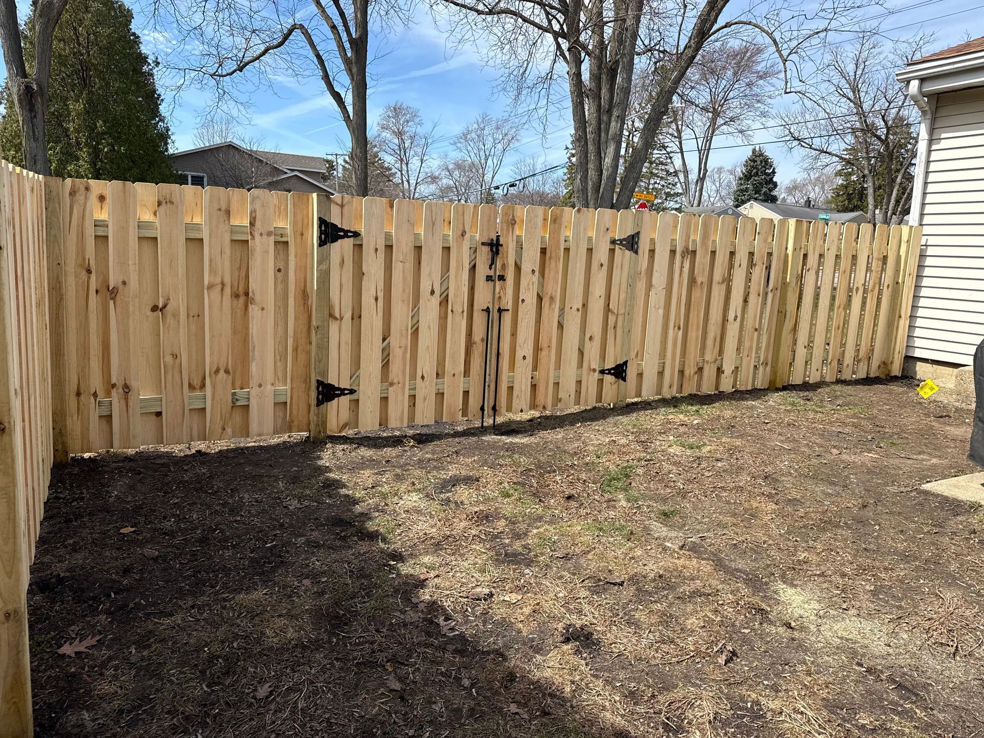 pressure treated pine fence installation Illinois