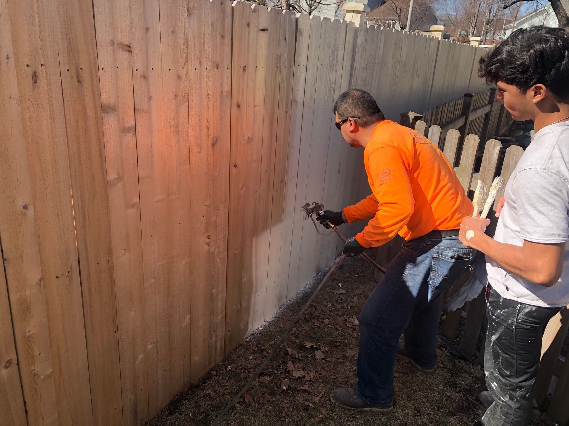 fence staining Illinois