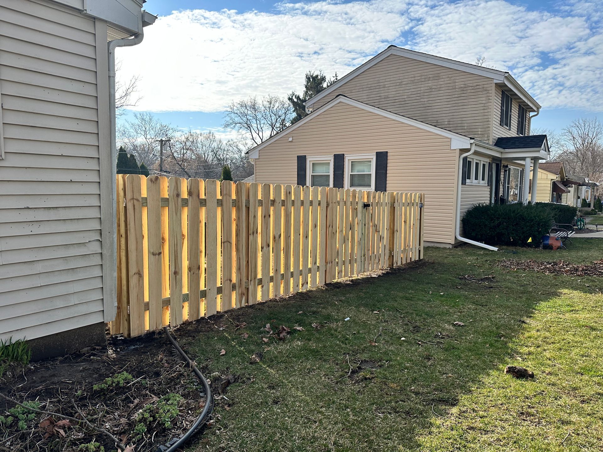 pressure treated pine fence installation Illinois