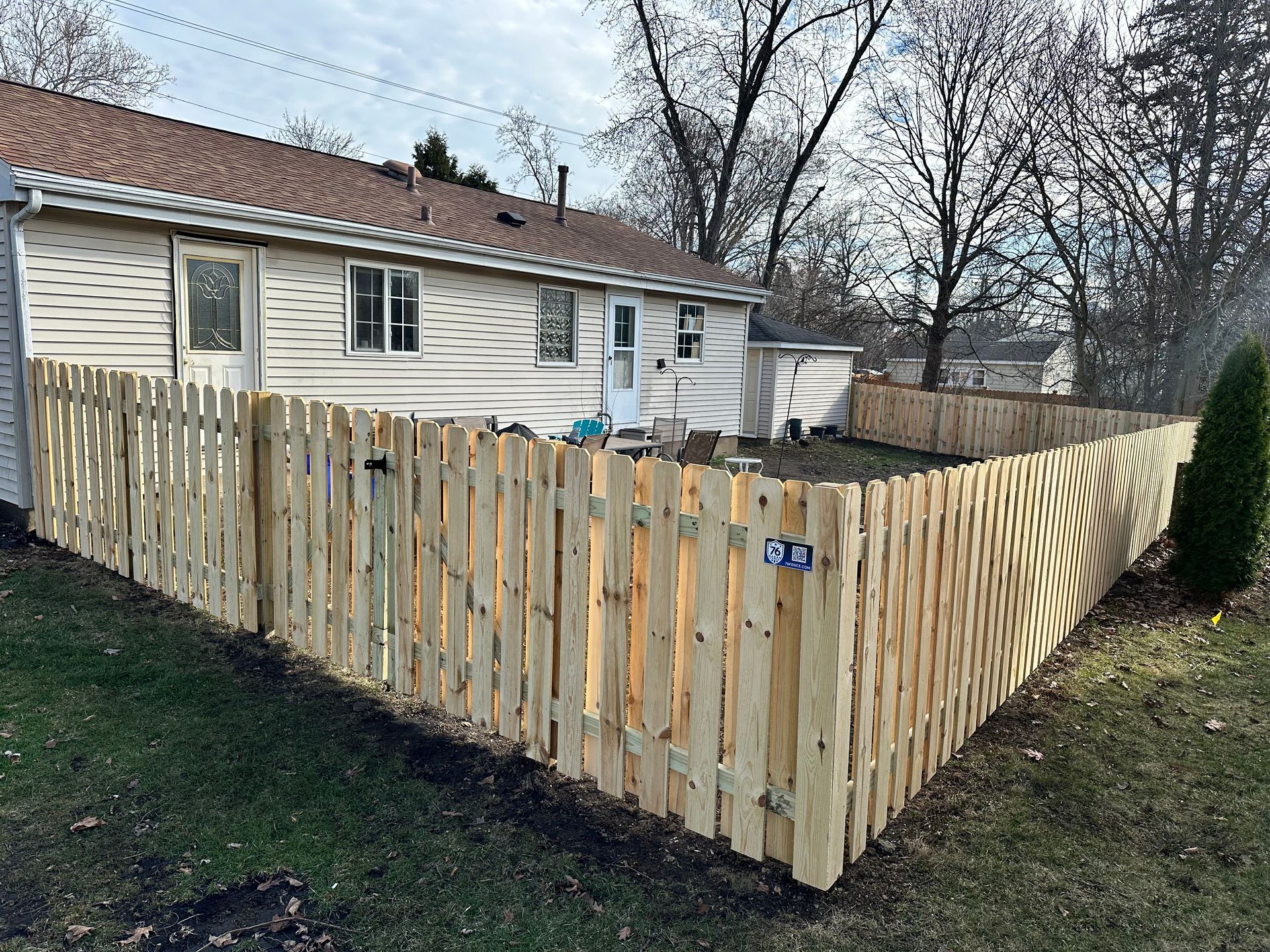 pressure treated pine fence installation Illinois