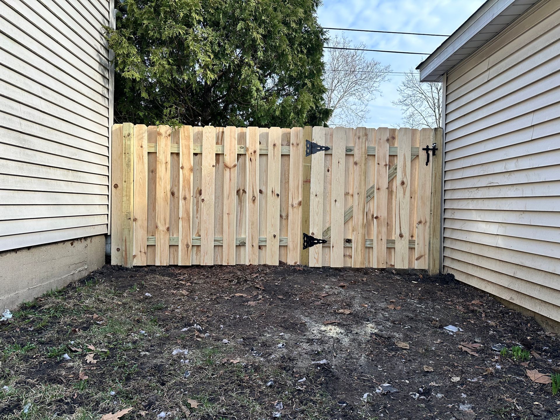 pressure treated pine fence installation Illinois