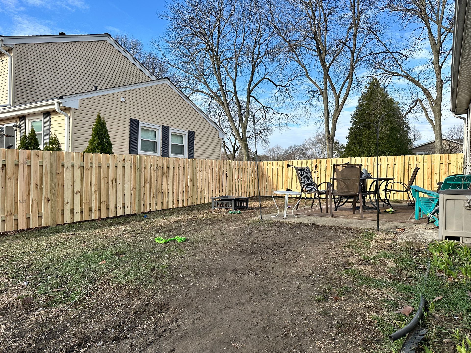 pressure treated pine fence installation Illinois