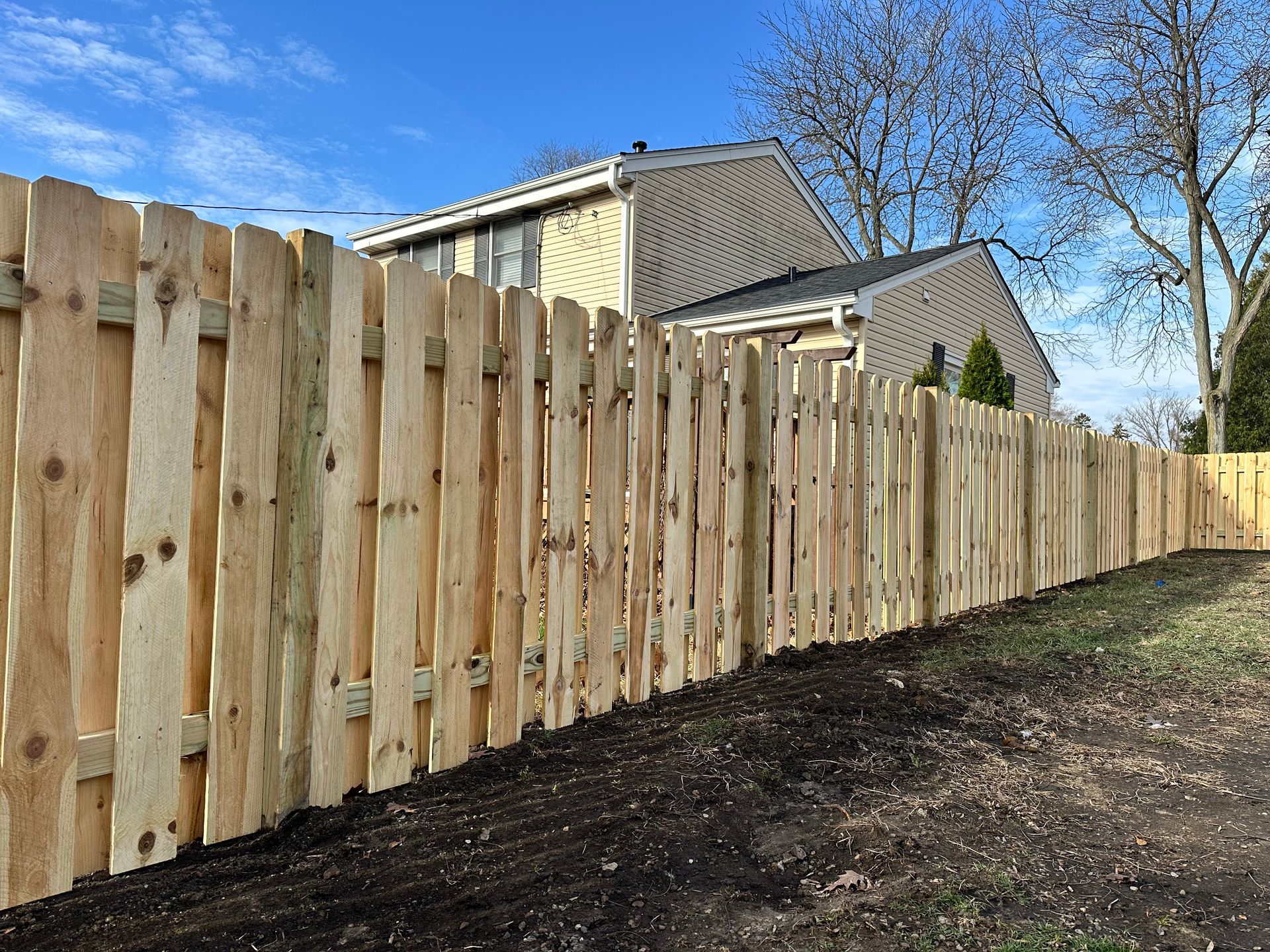 pressure treated pine fence installation Illinois