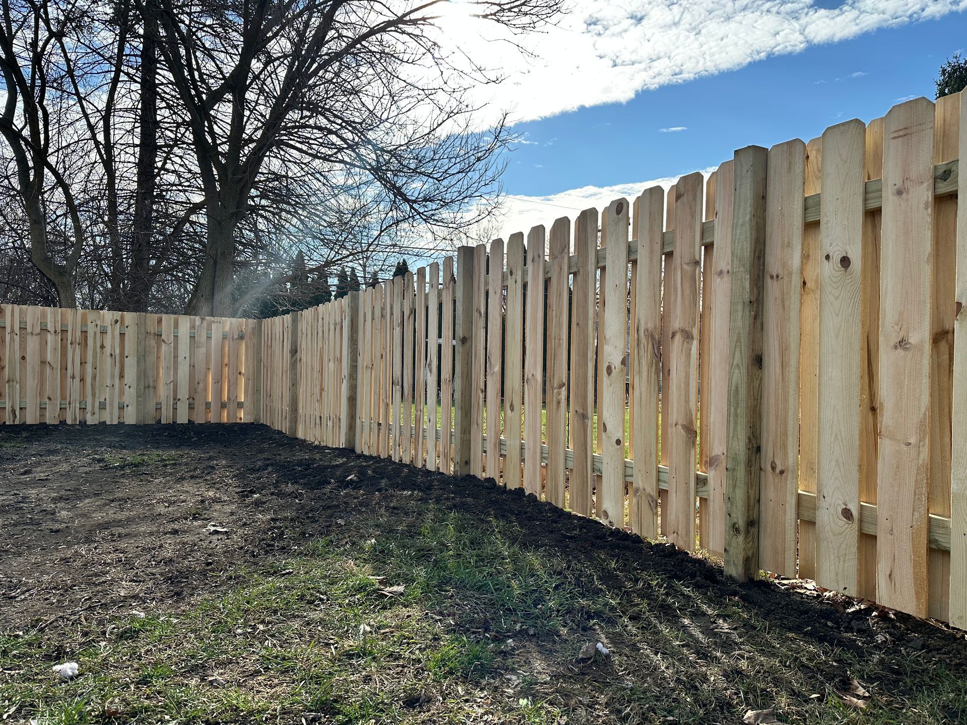 pressure treated pine fence installation Illinois