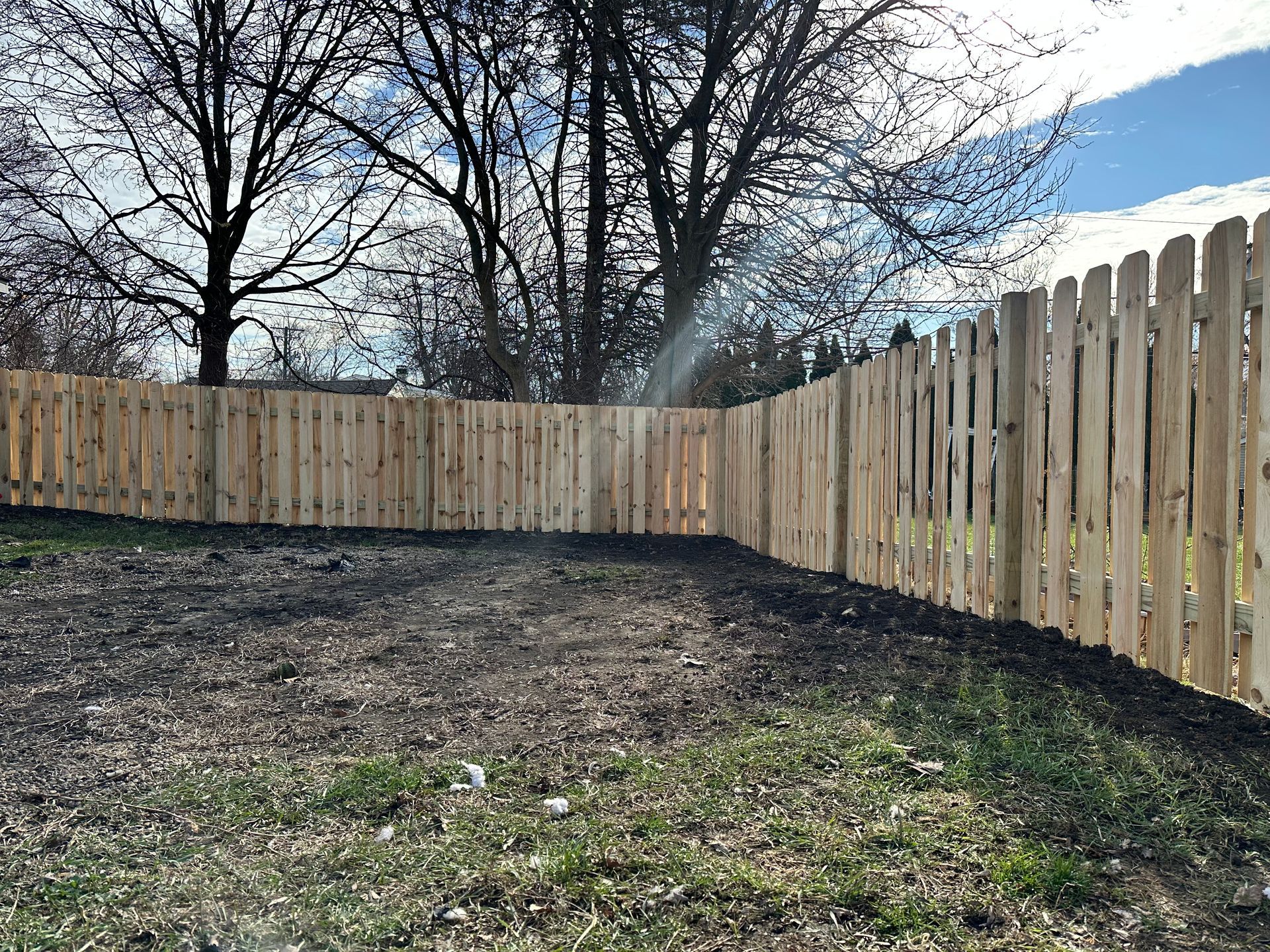 pressure treated pine fence installation Illinois
