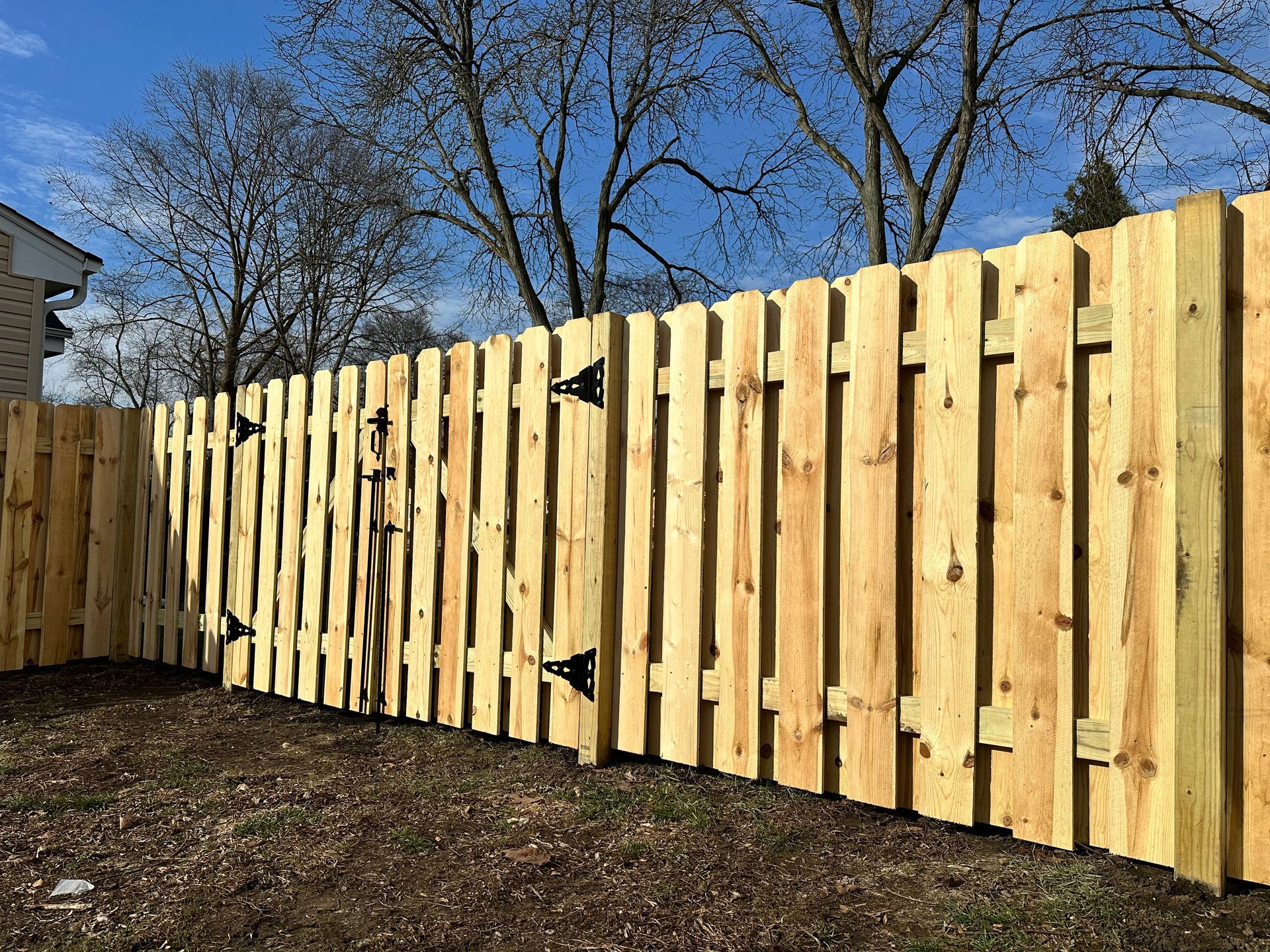 pressure treated pine fence installation Illinois