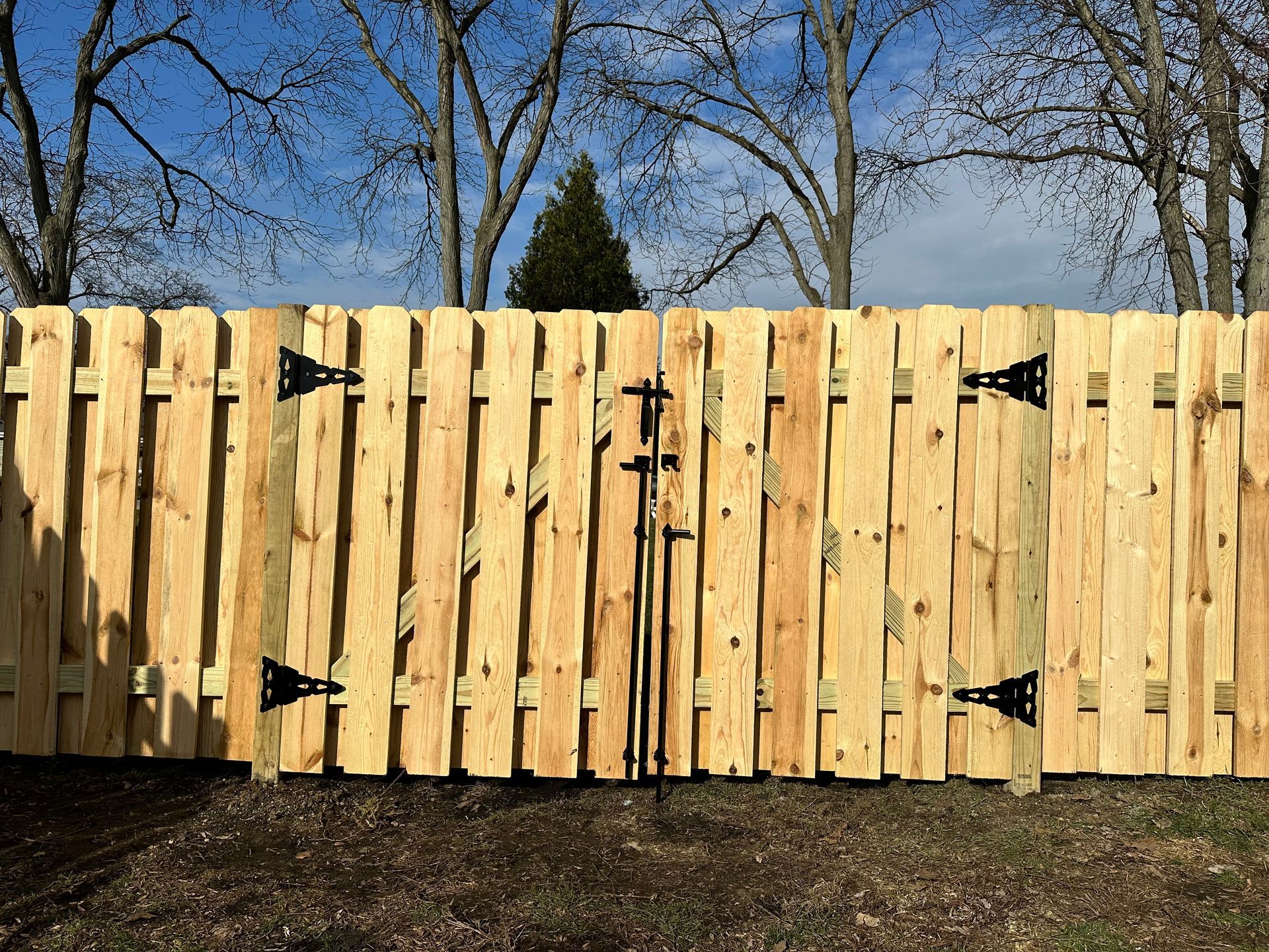 pressure treated pine fence installation Illinois
