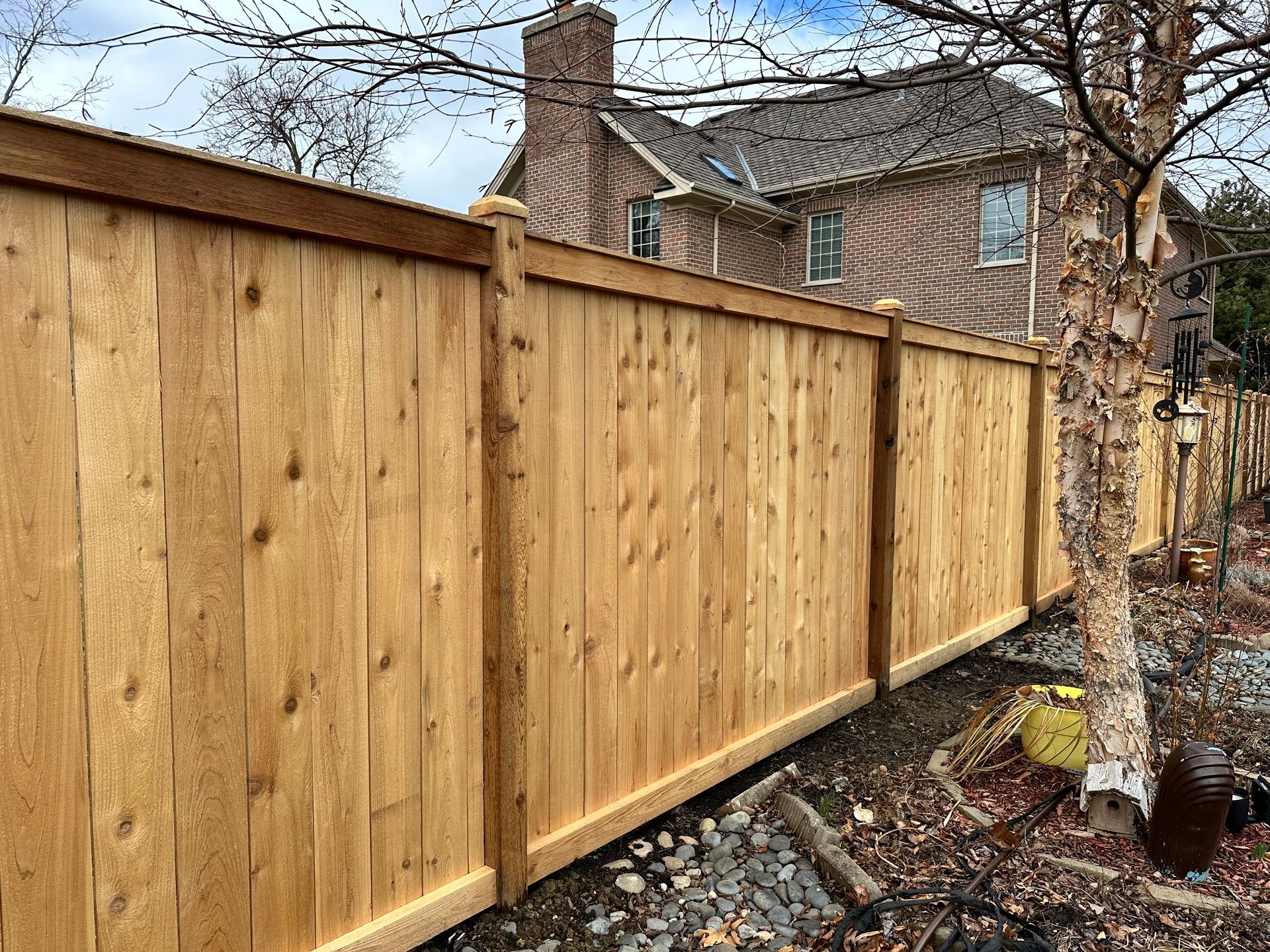 cedar privacy fence installation Illinois