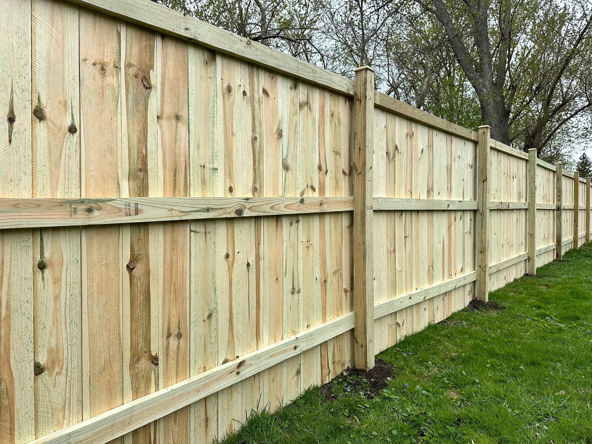 treated pine fence installation Illinois