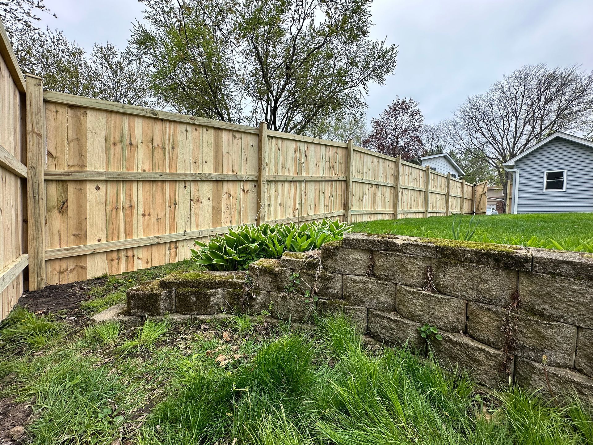 treated pine fence installation Illinois