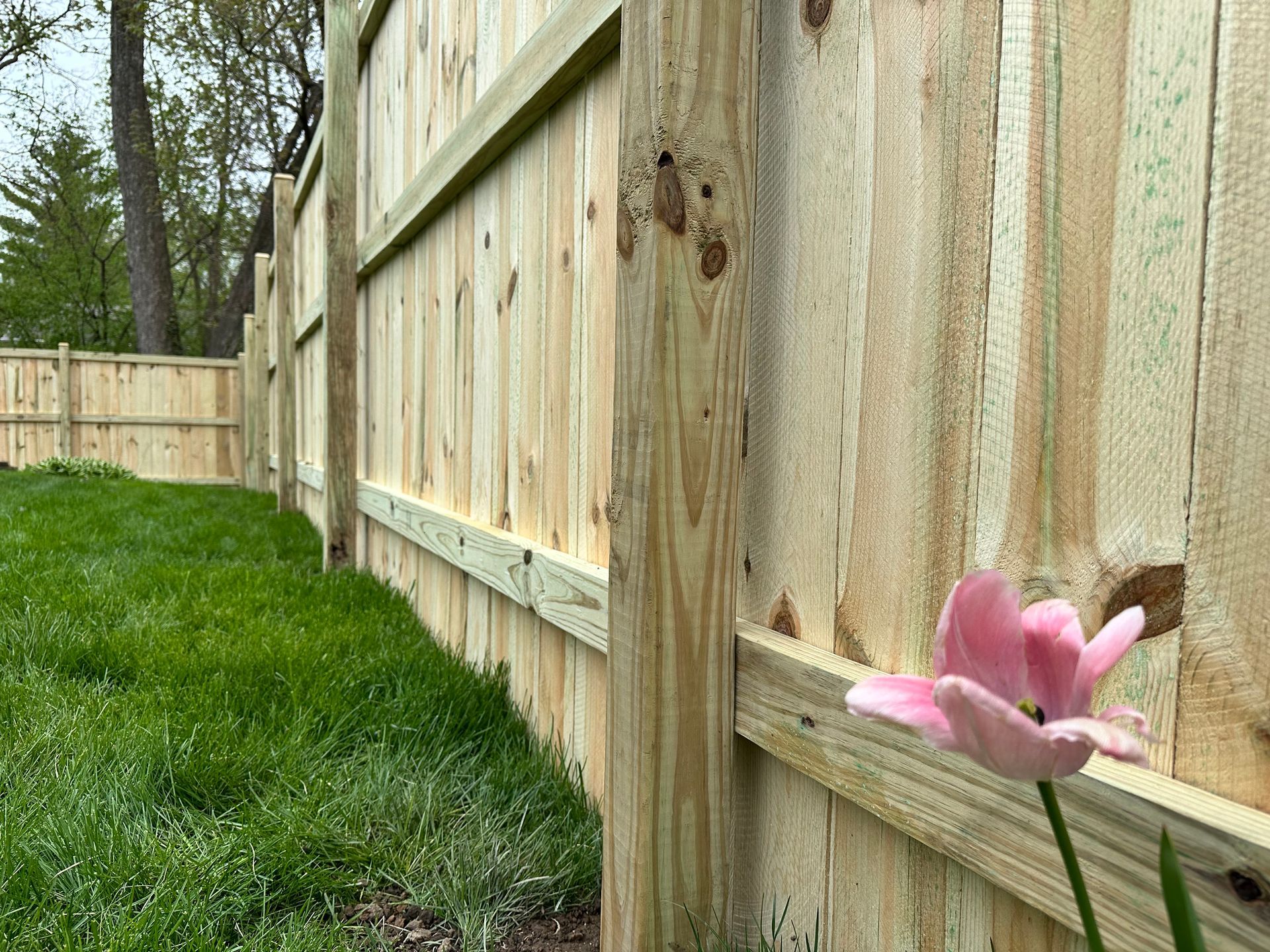 treated pine fence installation Illinois