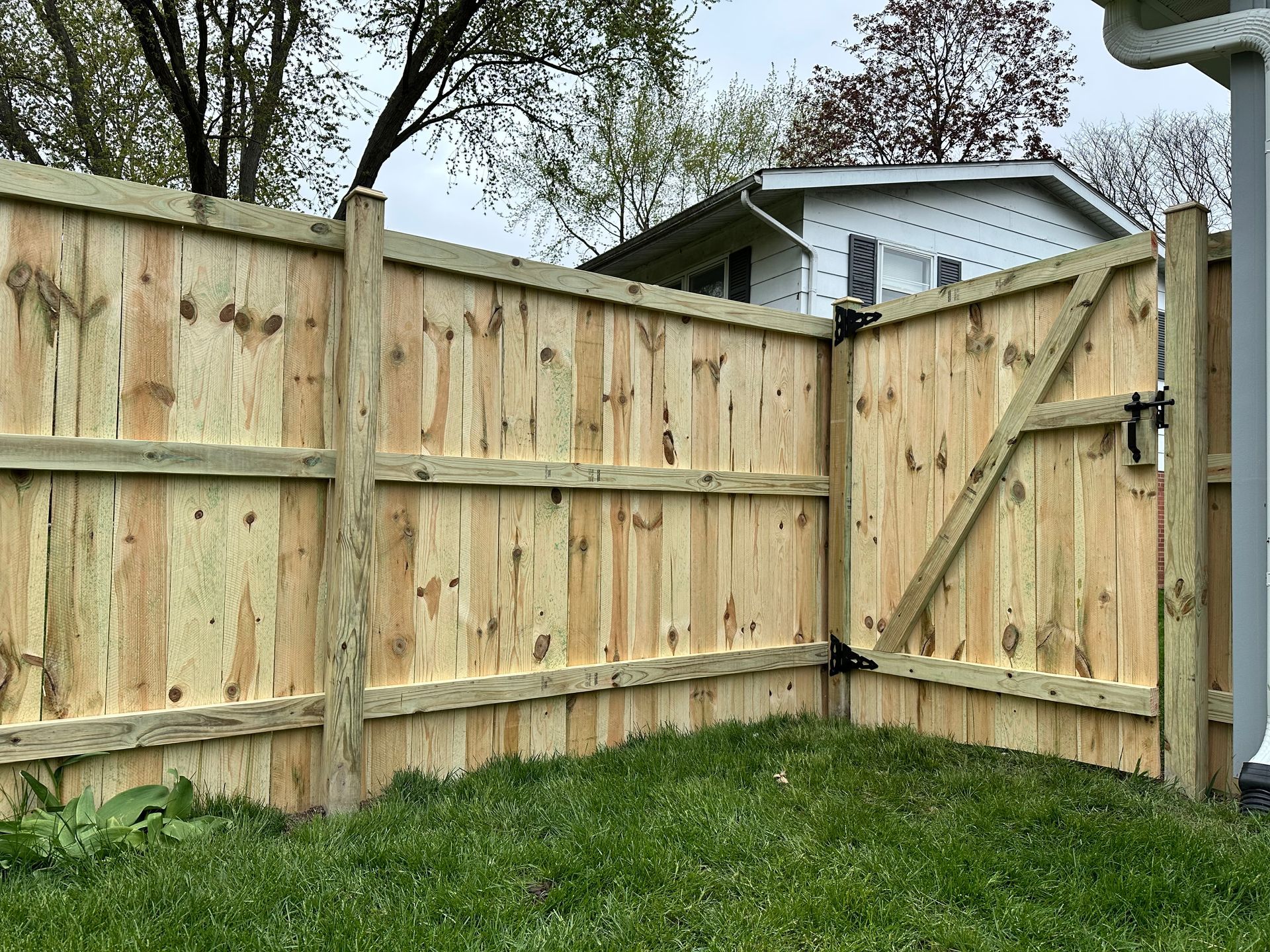 treated pine fence installation Illinois