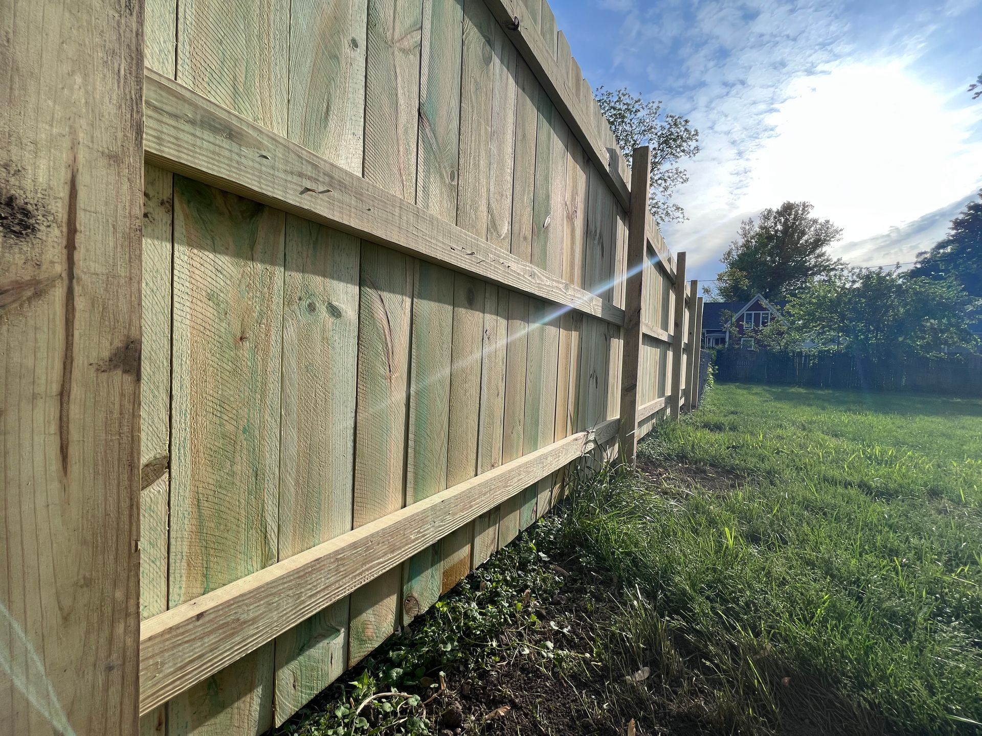 treated pine fence installation illinois