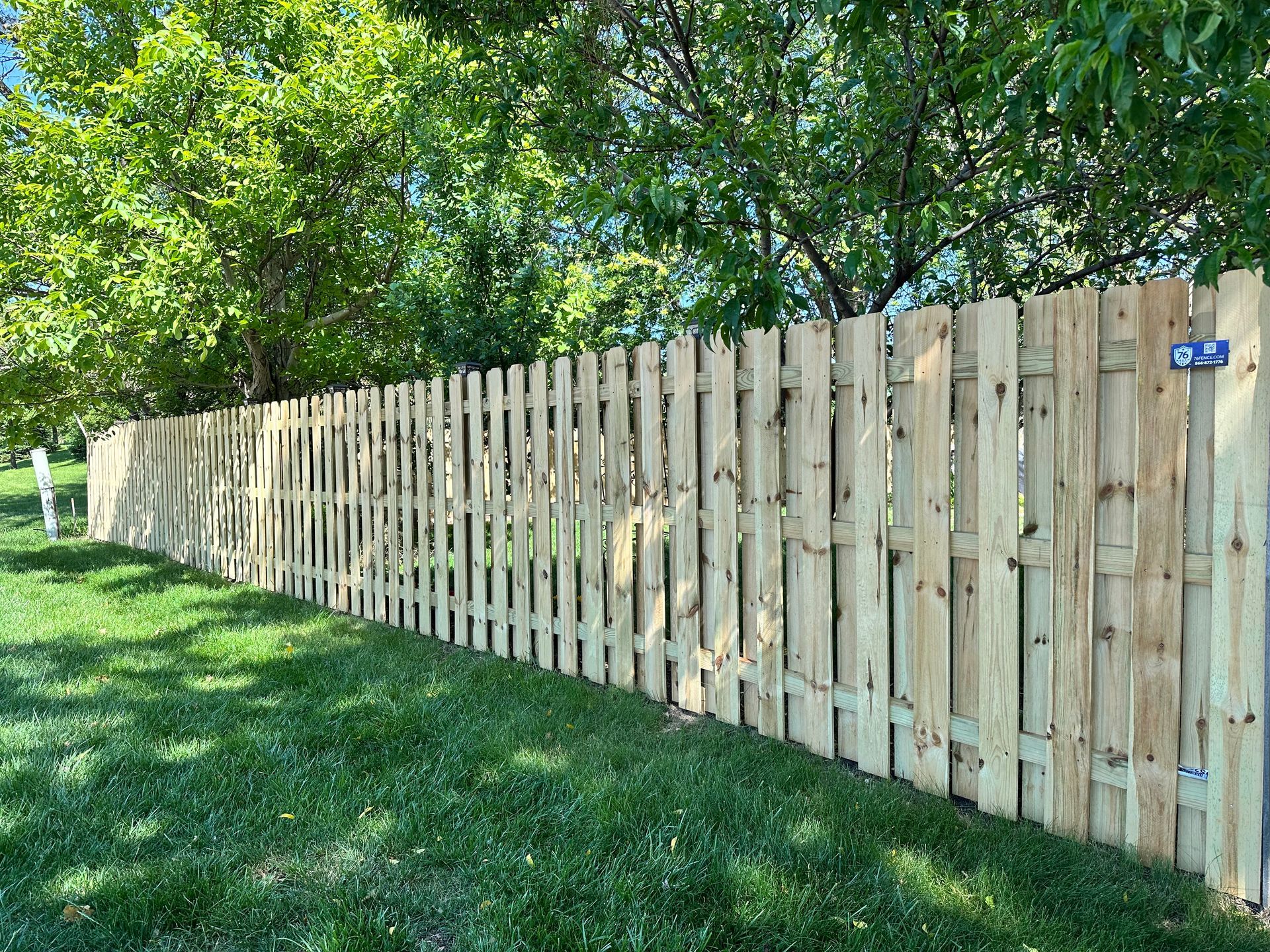 wood fence installation Illinois pressure treated pine fencing