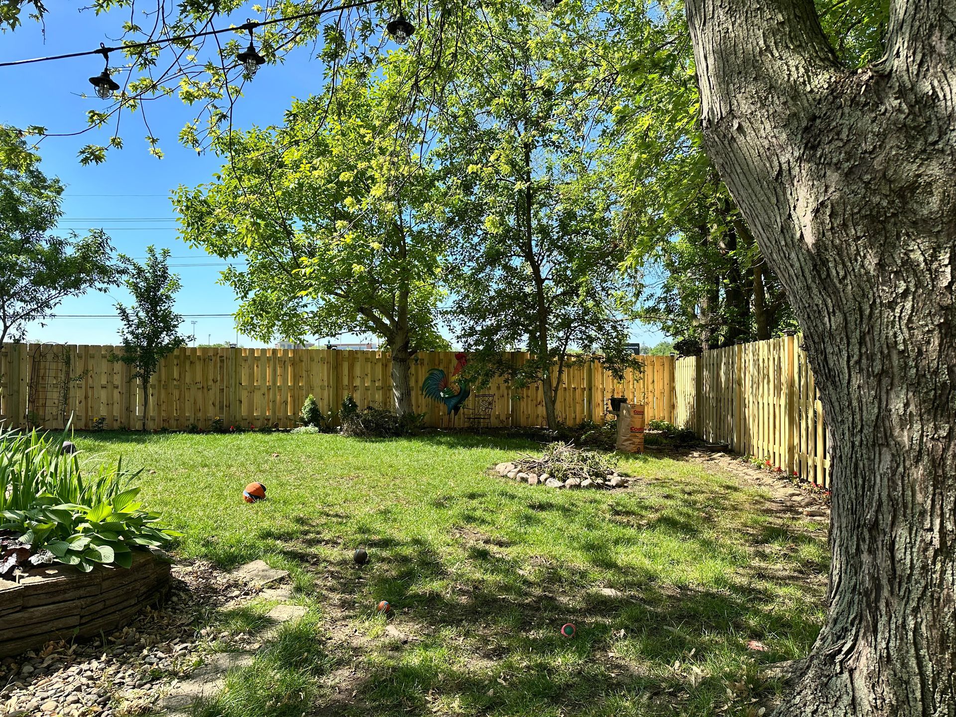 treated pine wood fence installation Illinois