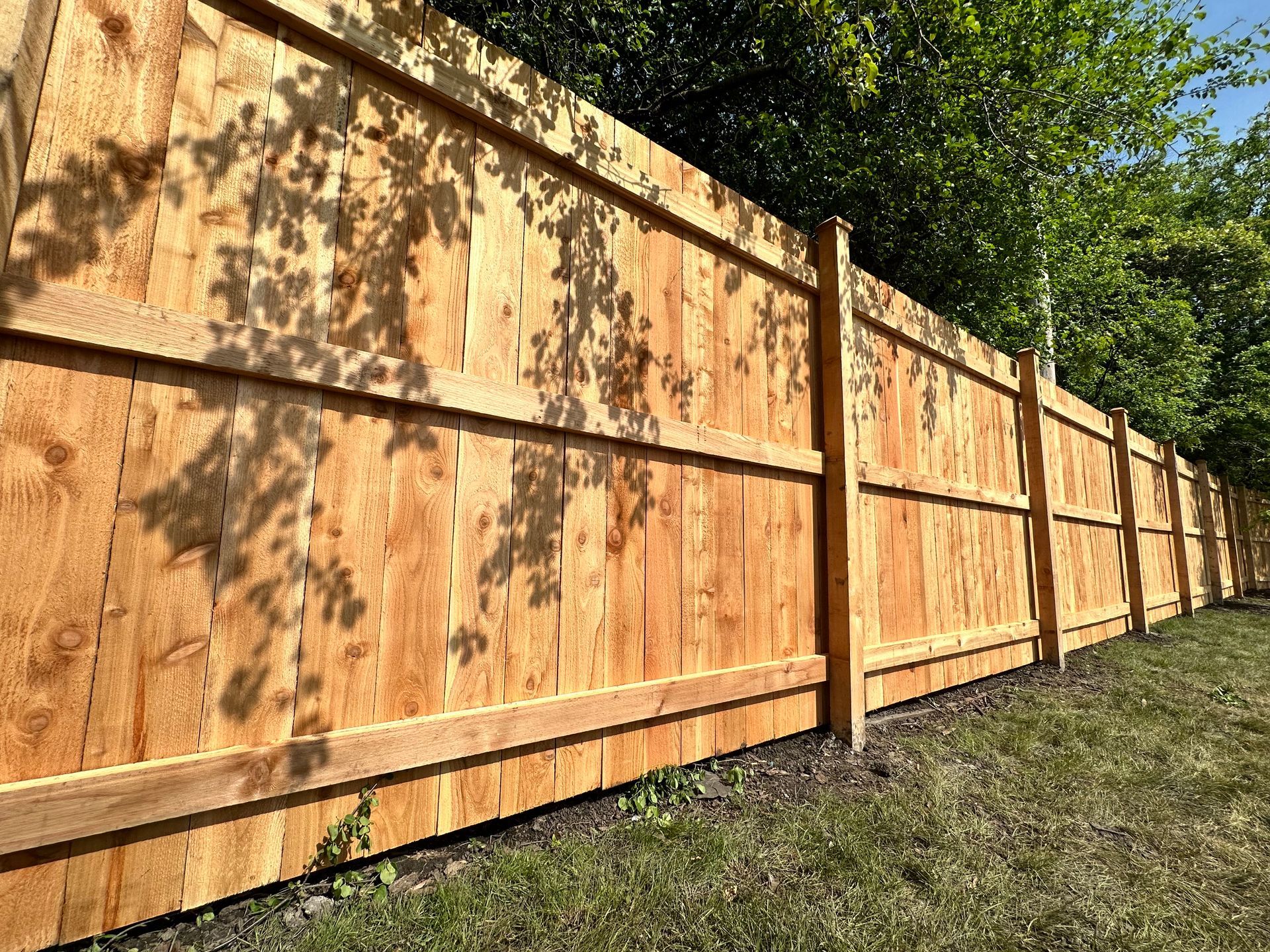 cedar fence installation Illinois