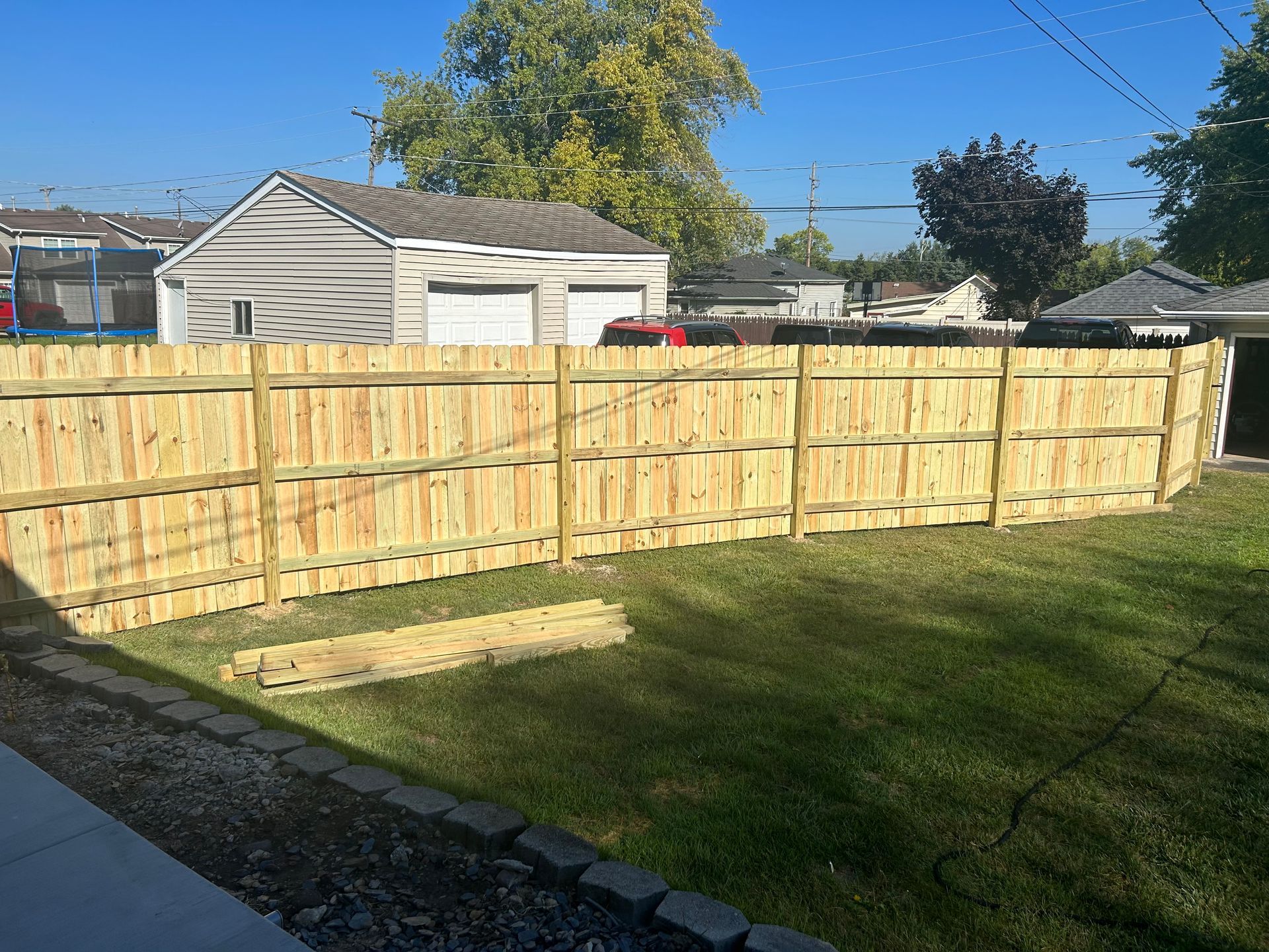 pressure treated pine fence installation illinois