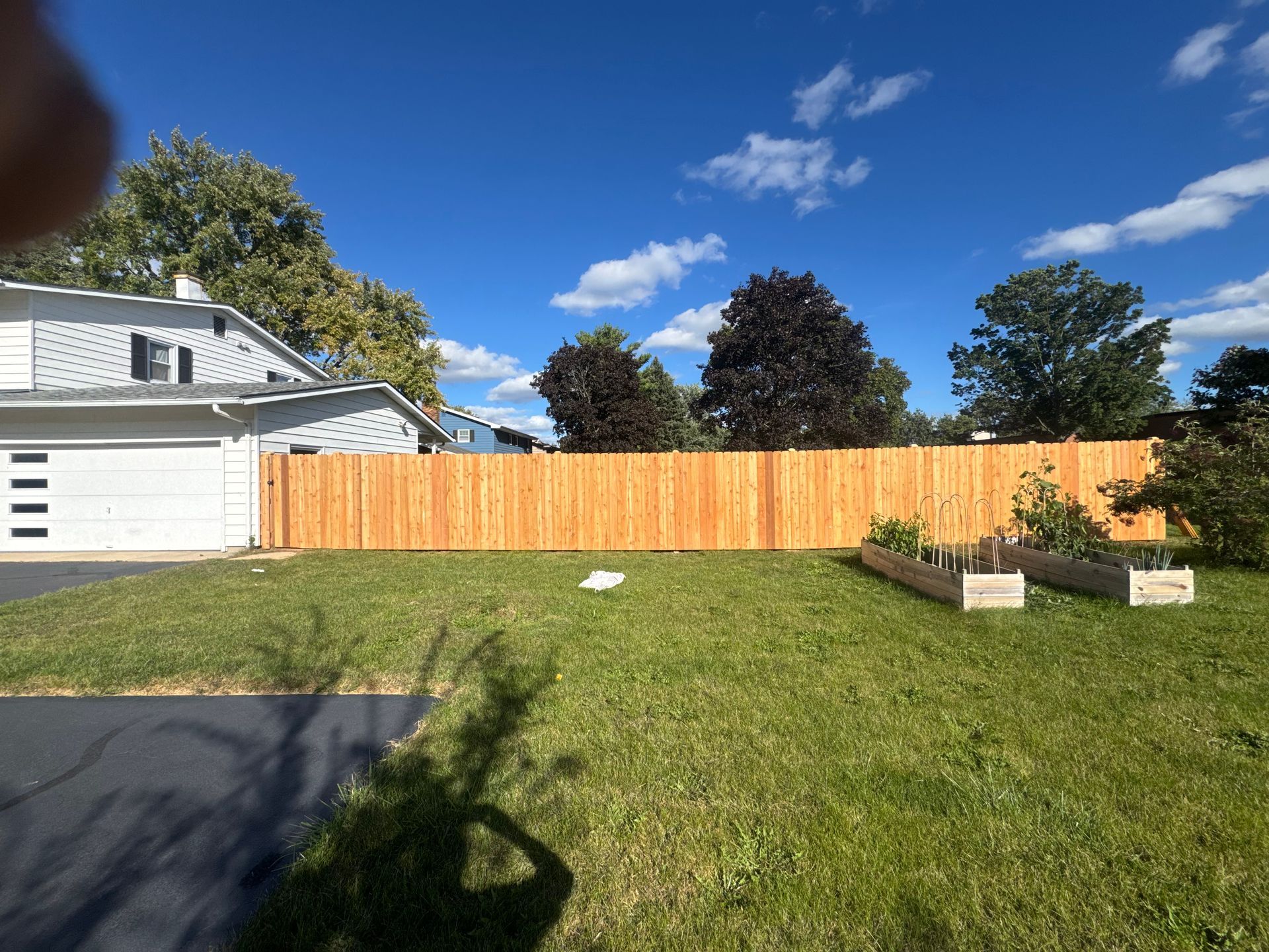 cedar fence installation Illinois