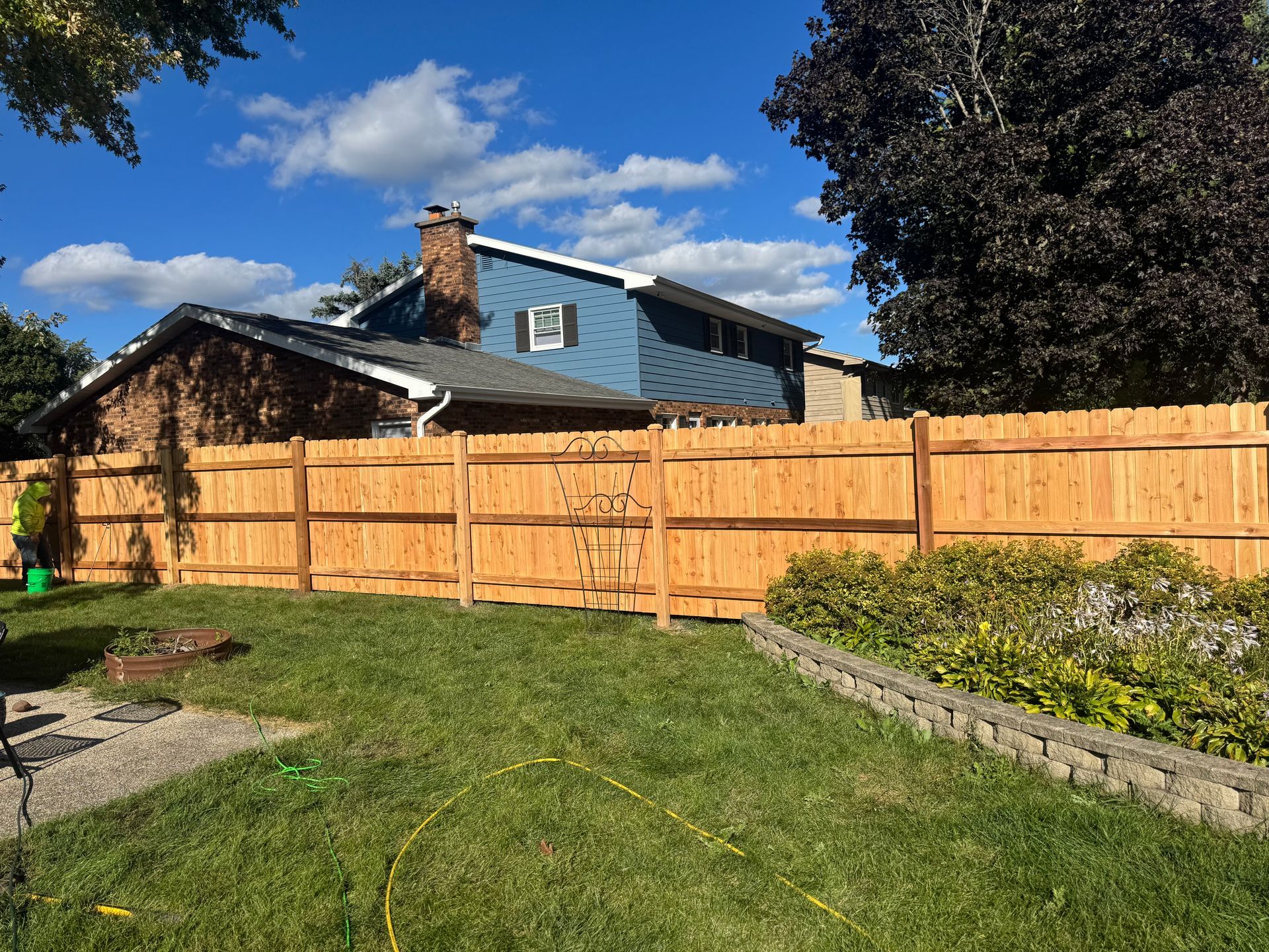cedar fence installation Illinois